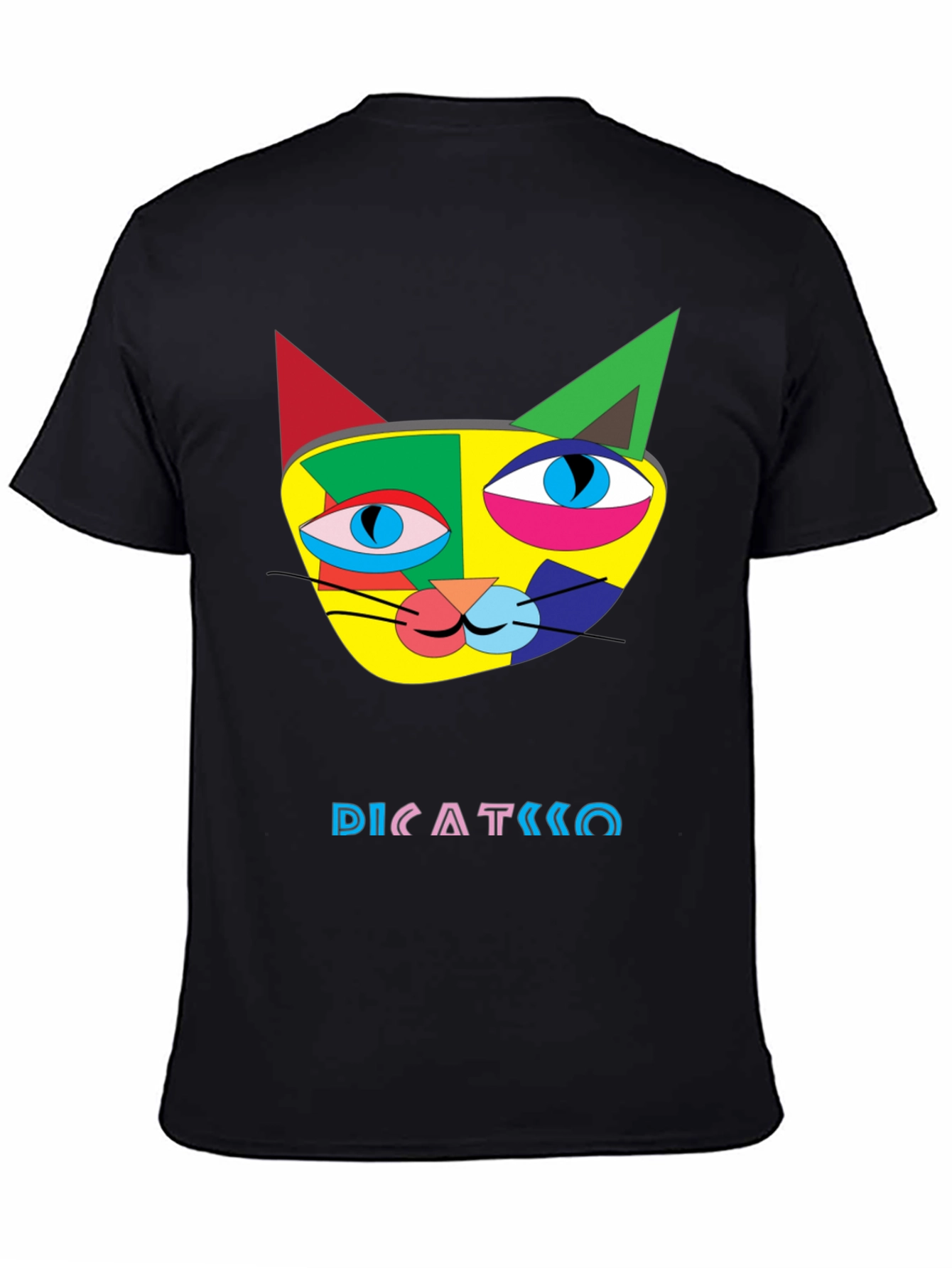Abstract Cat Art T-Shirt