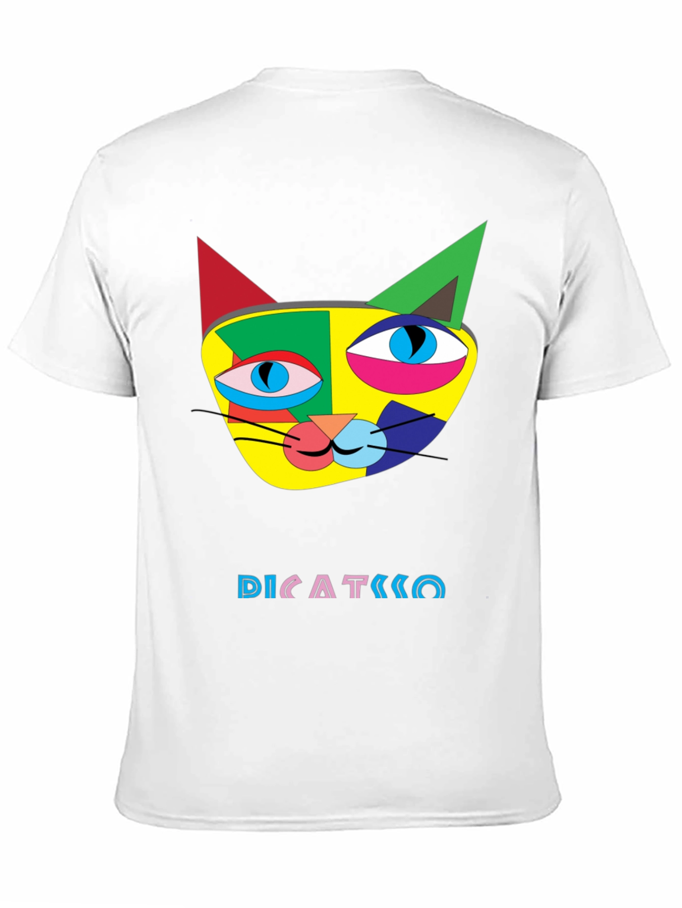 Abstract Cat Art T-Shirt
