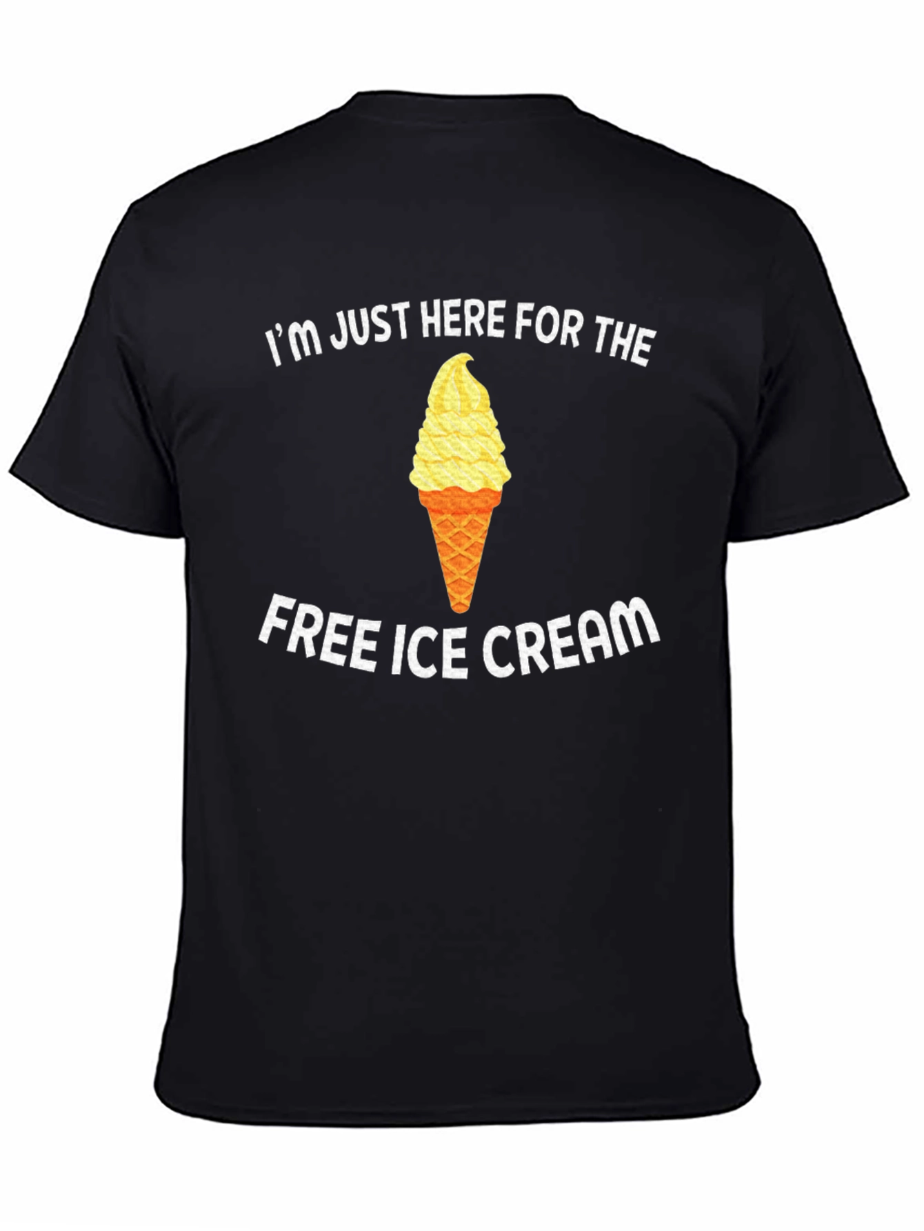 Funny Free Ice Cream Graphic T-Shirt