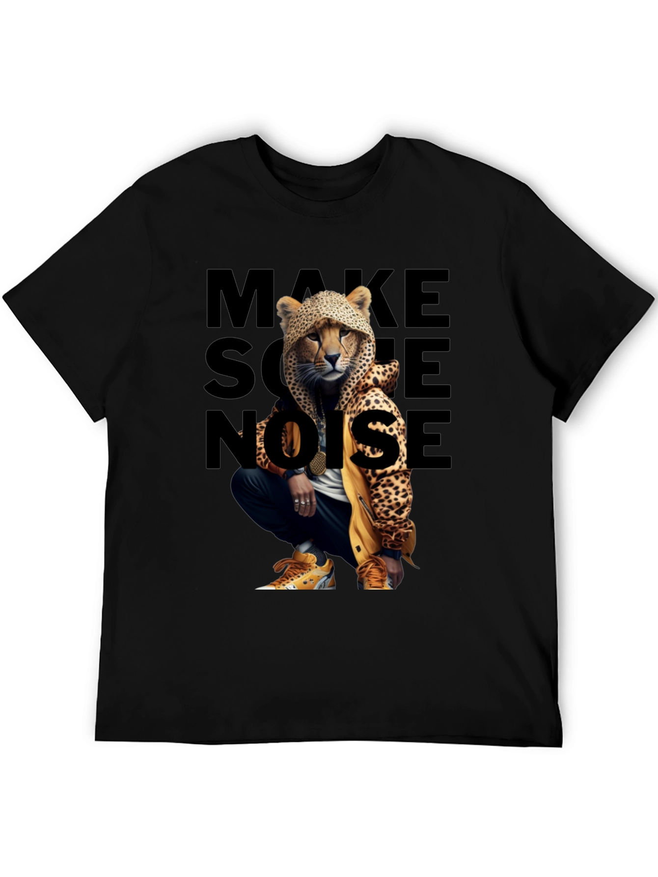 Urban Style Cheetah Graphic T-Shirt