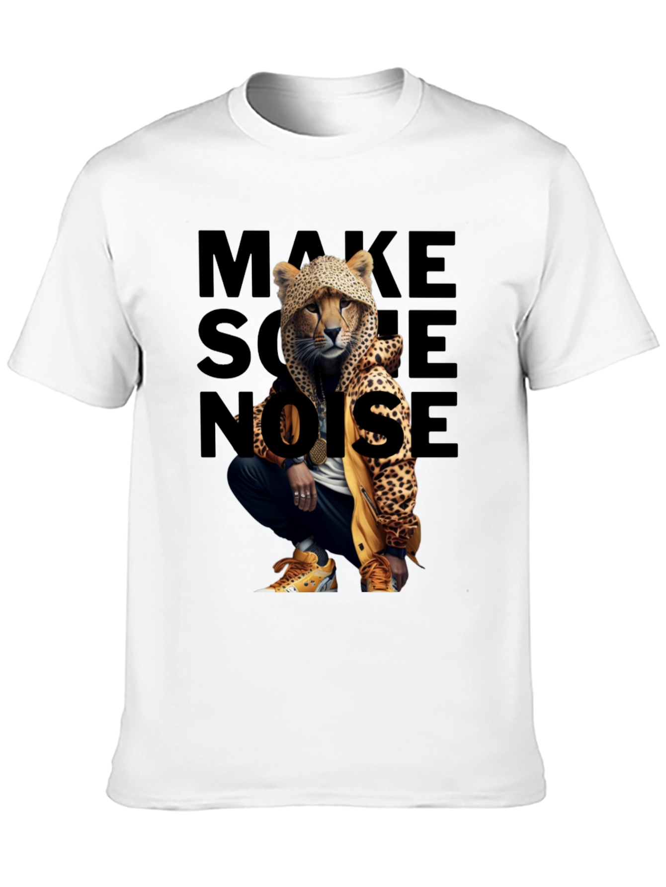 Urban Style Cheetah Graphic T-Shirt