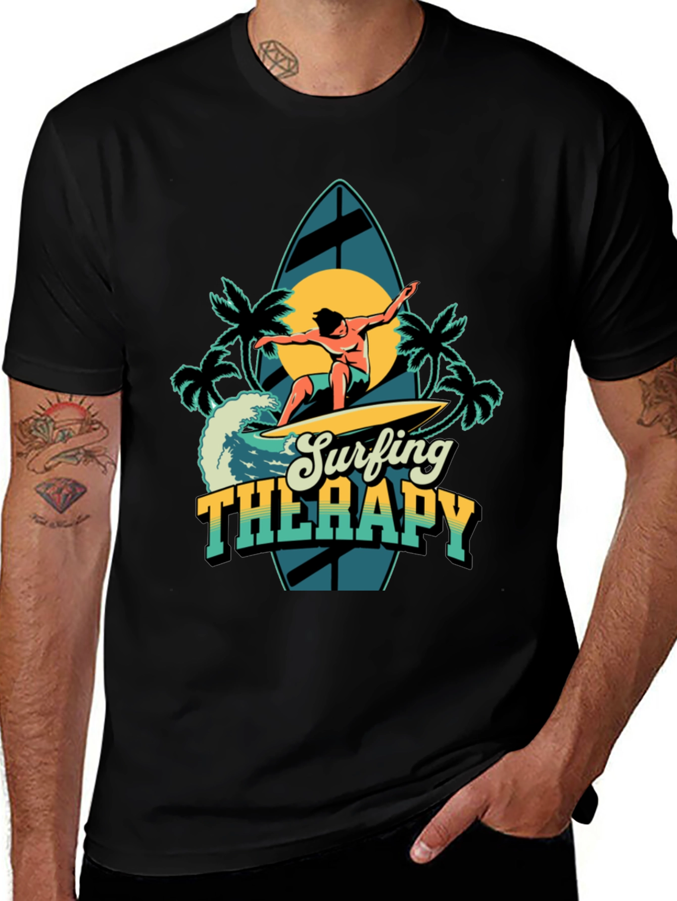Surfing Therapy Graphic Tee