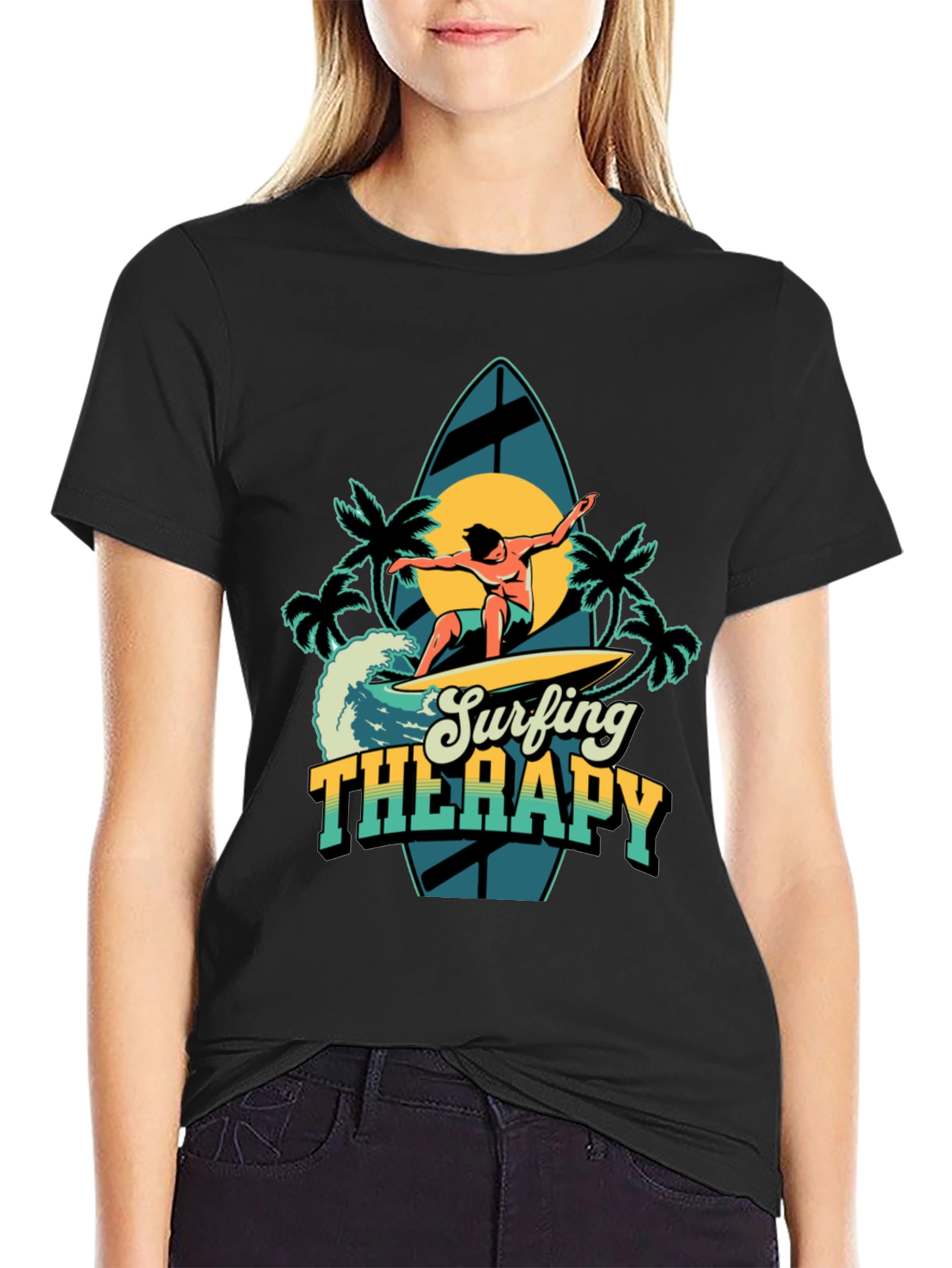 Surfing Therapy Graphic Tee