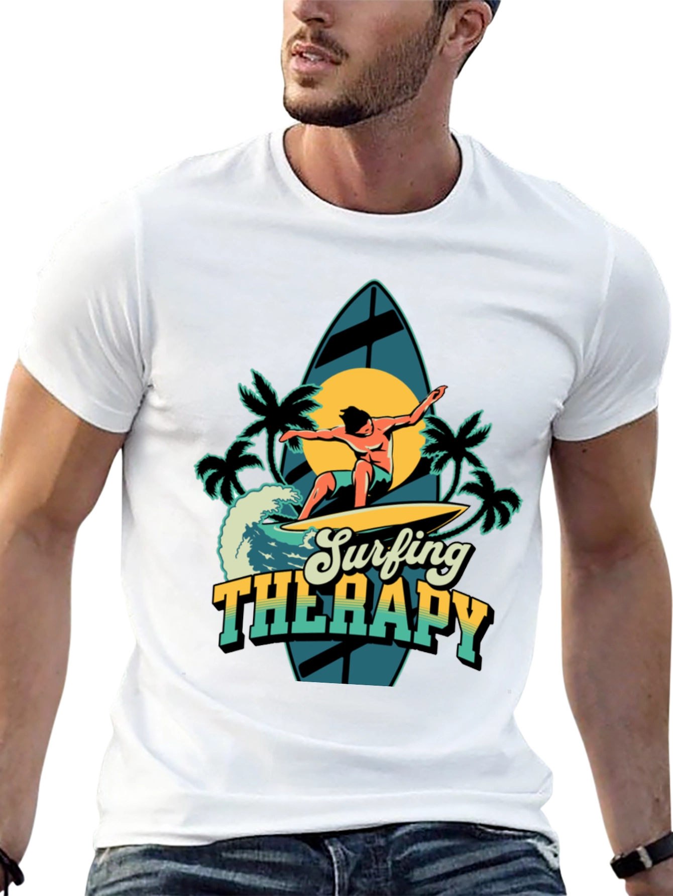 Surfing Therapy Graphic Tee