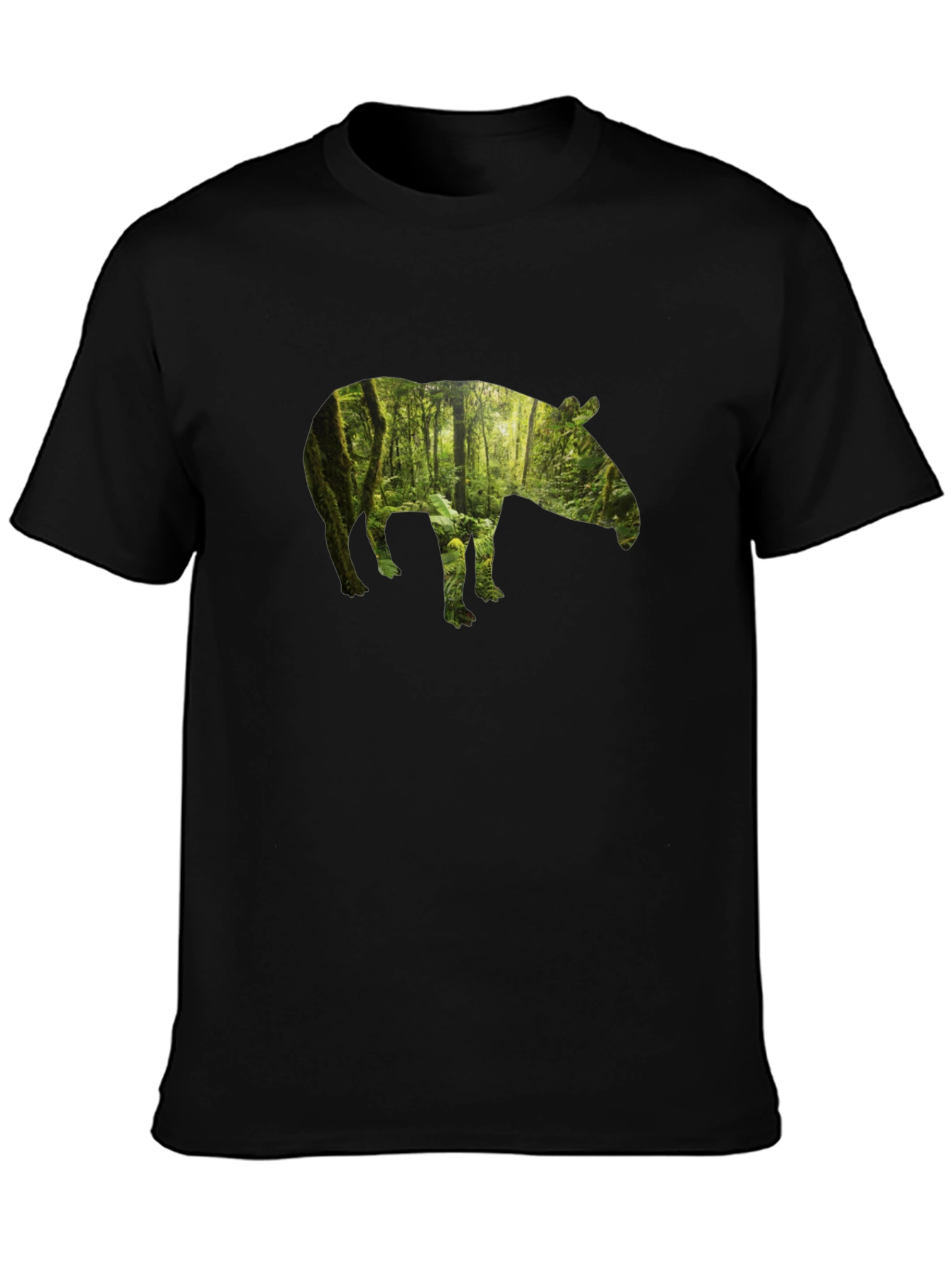Tapir Forest Graphic Tee - Nature Inspired Design