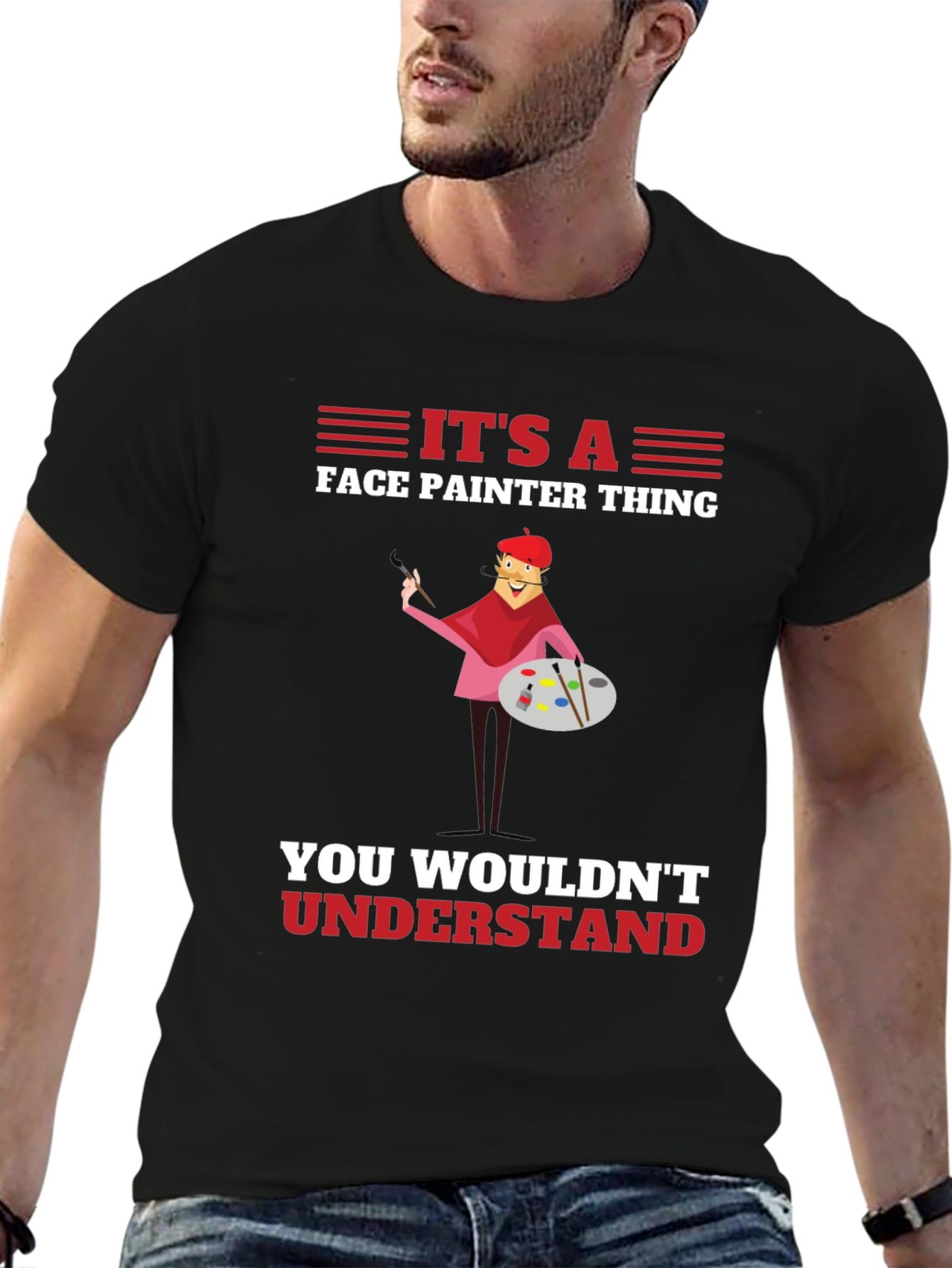 Face Painter Thing T-Shirt - Unique Artist Tee