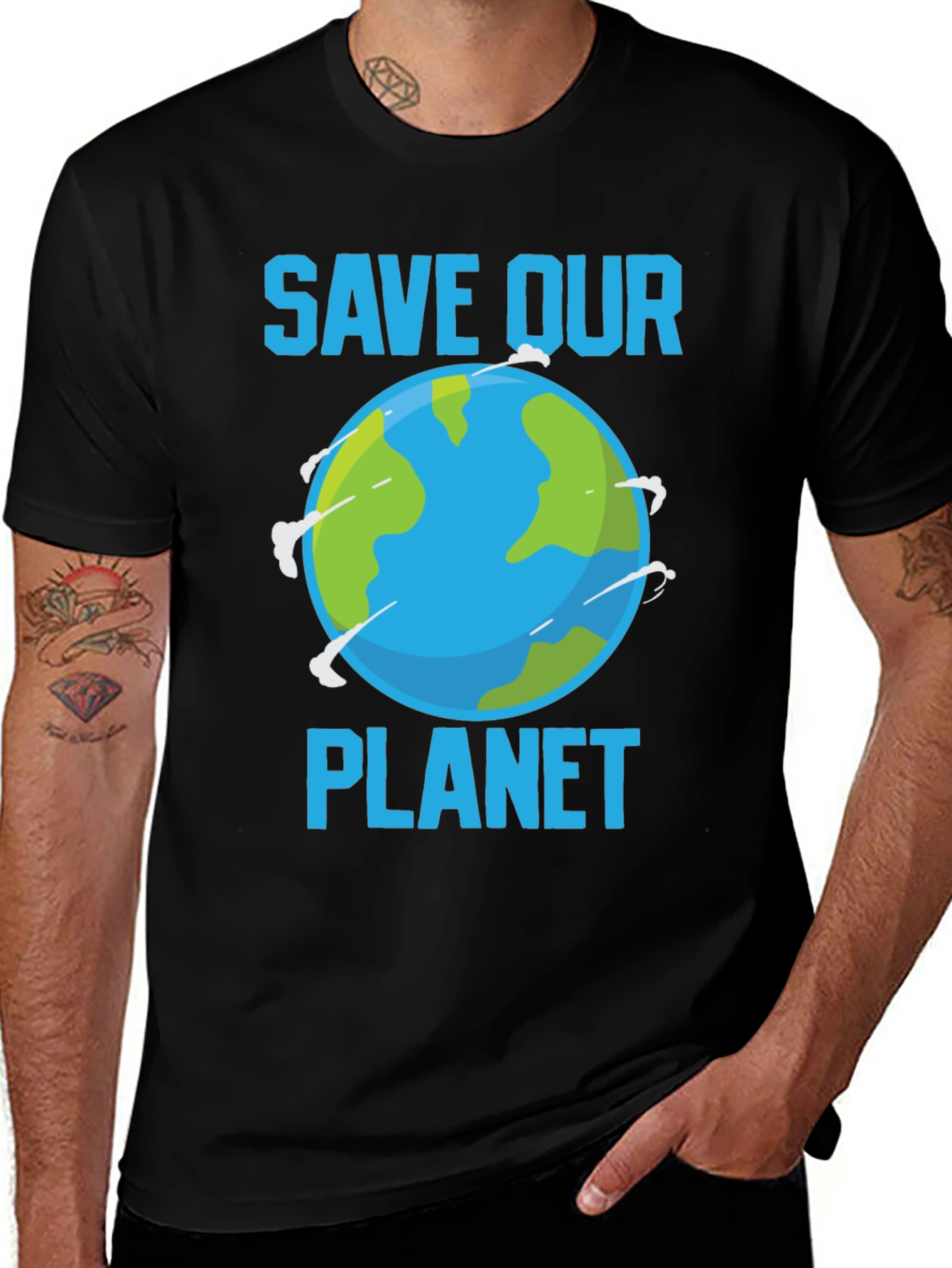 Save Our Planet Earth Graphic T-Shirt