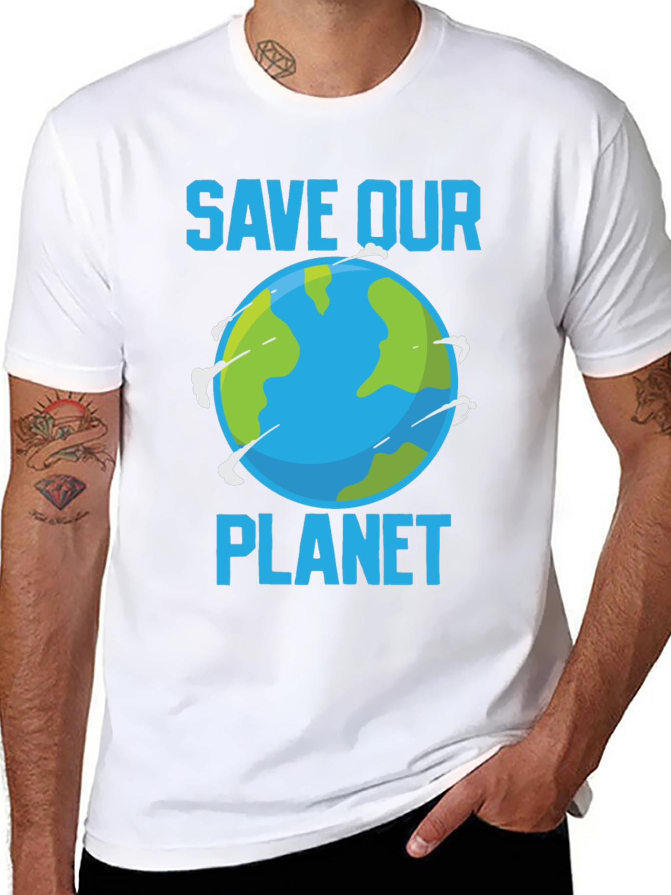 Save Our Planet Earth Graphic T-Shirt