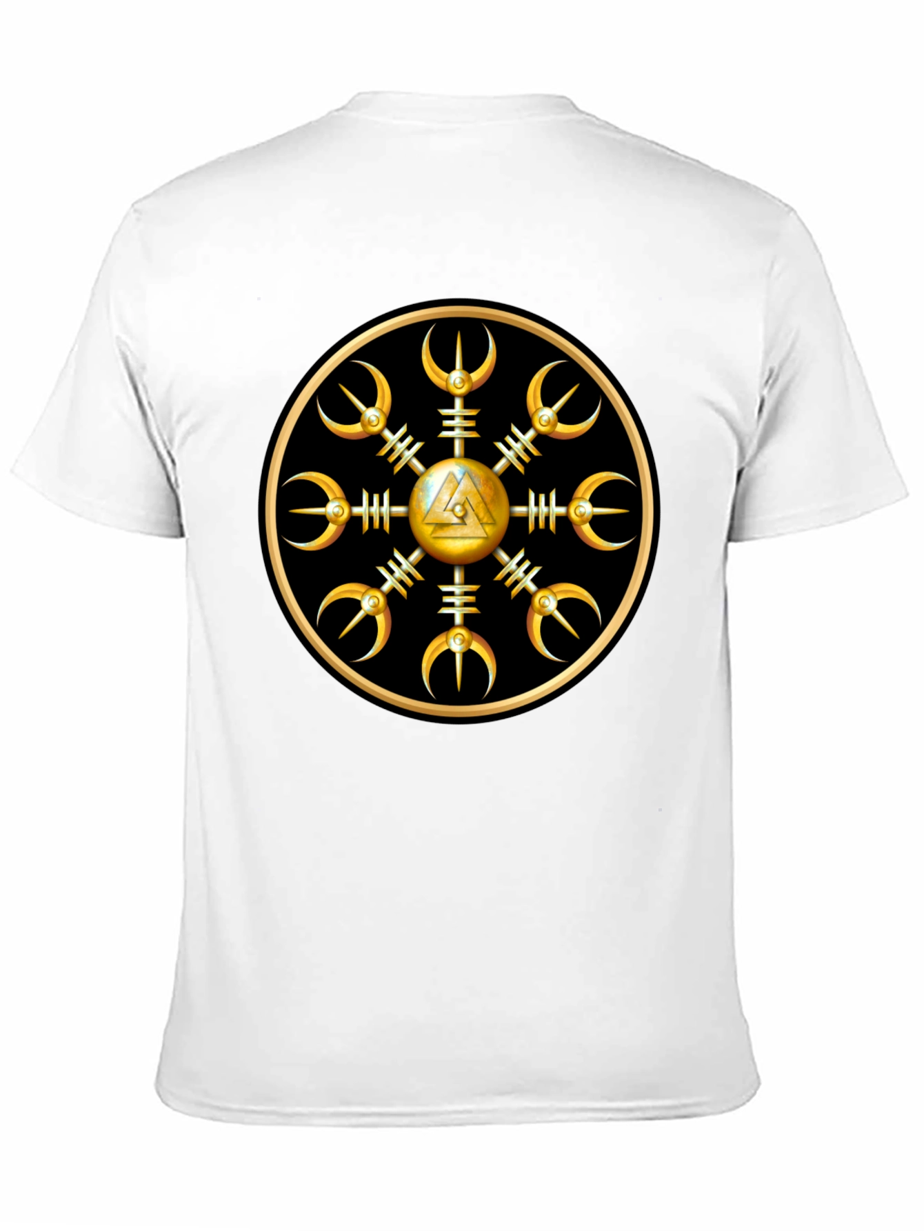 Helm of Awe Viking Symbol Black T-Shirt