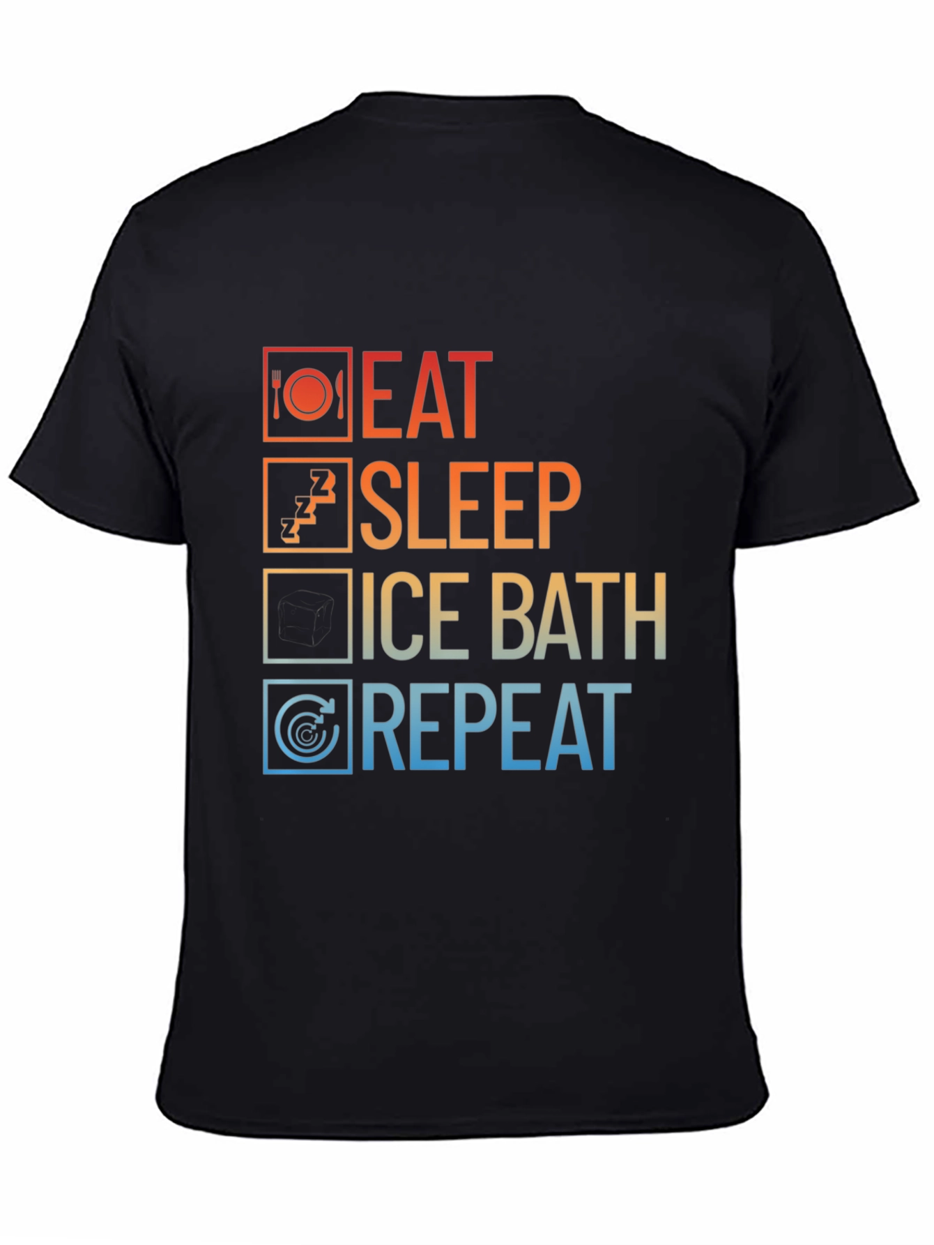 Eat Sleep Ice Bath Repeat Graphic Tee