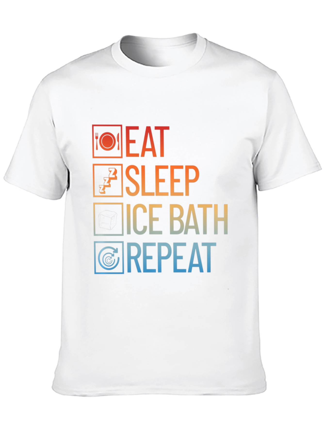 Eat Sleep Ice Bath Repeat Graphic Tee