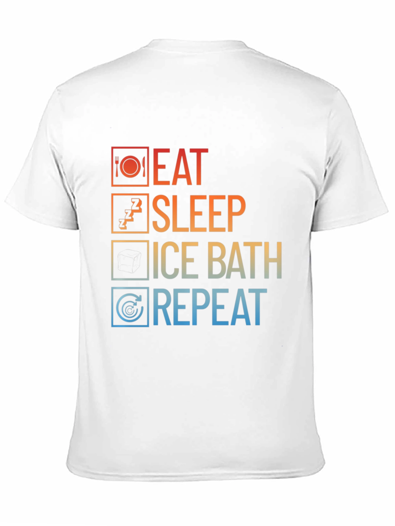 Eat Sleep Ice Bath Repeat Graphic Tee