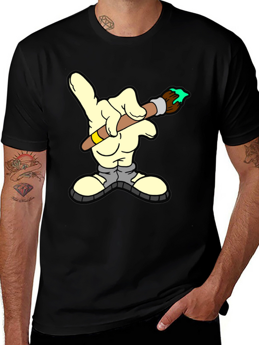 Cartoon Hand Painting Graphic T-Shirt