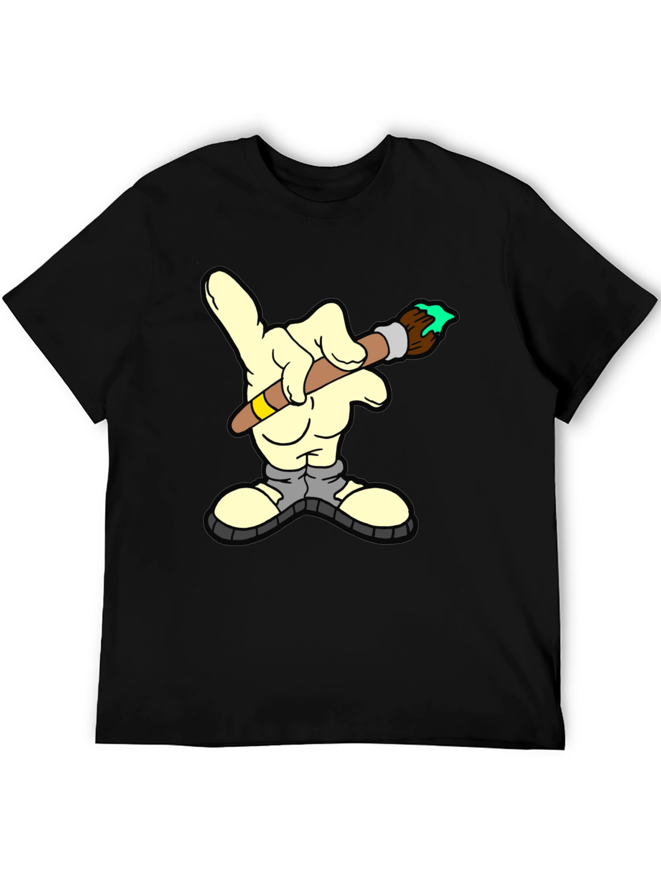 Cartoon Hand Painting Graphic T-Shirt
