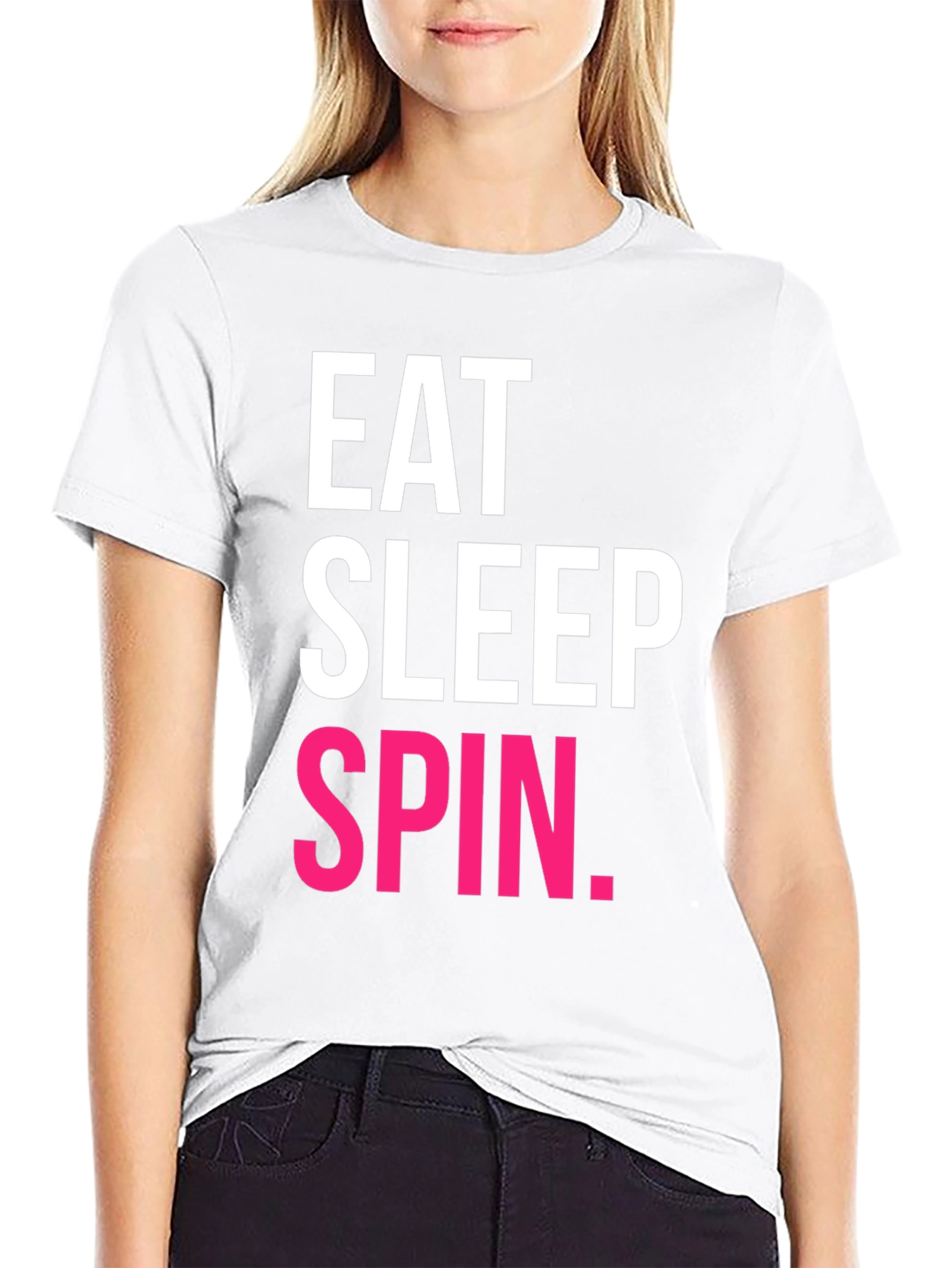 Eat Sleep Spin T-Shirt - Fitness Enthusiast Tee