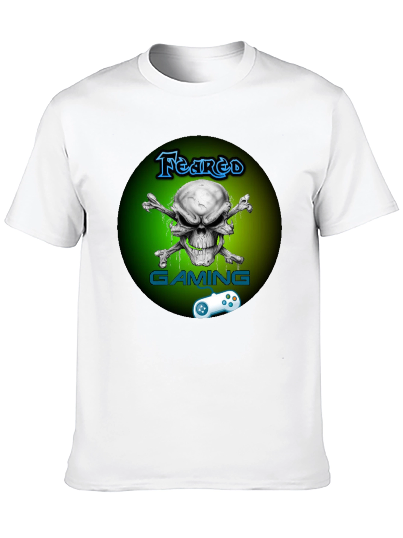 Feared Gaming T-Shirt - Skull & Crossbones Design