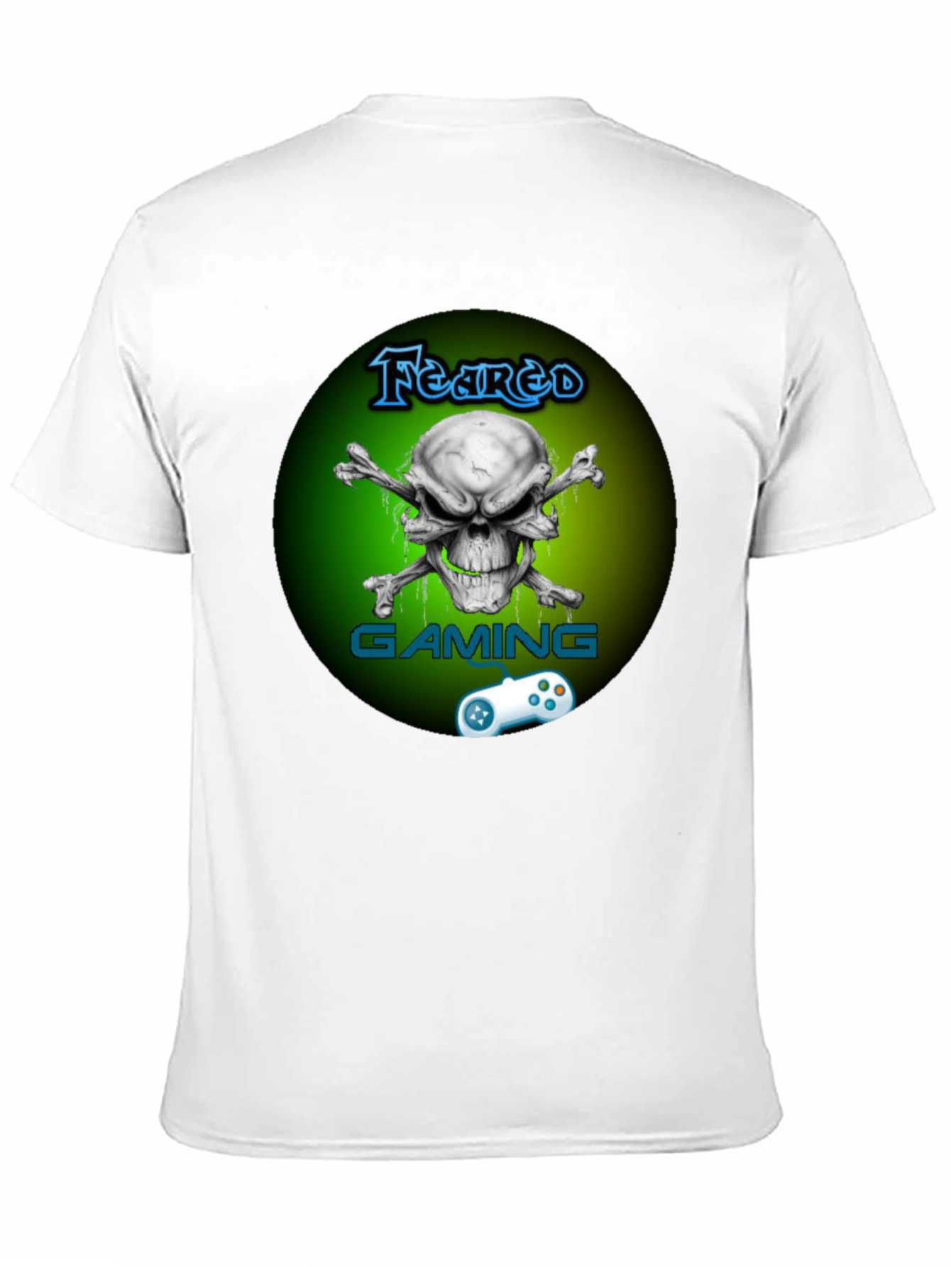 Feared Gaming T-Shirt - Skull & Crossbones Design