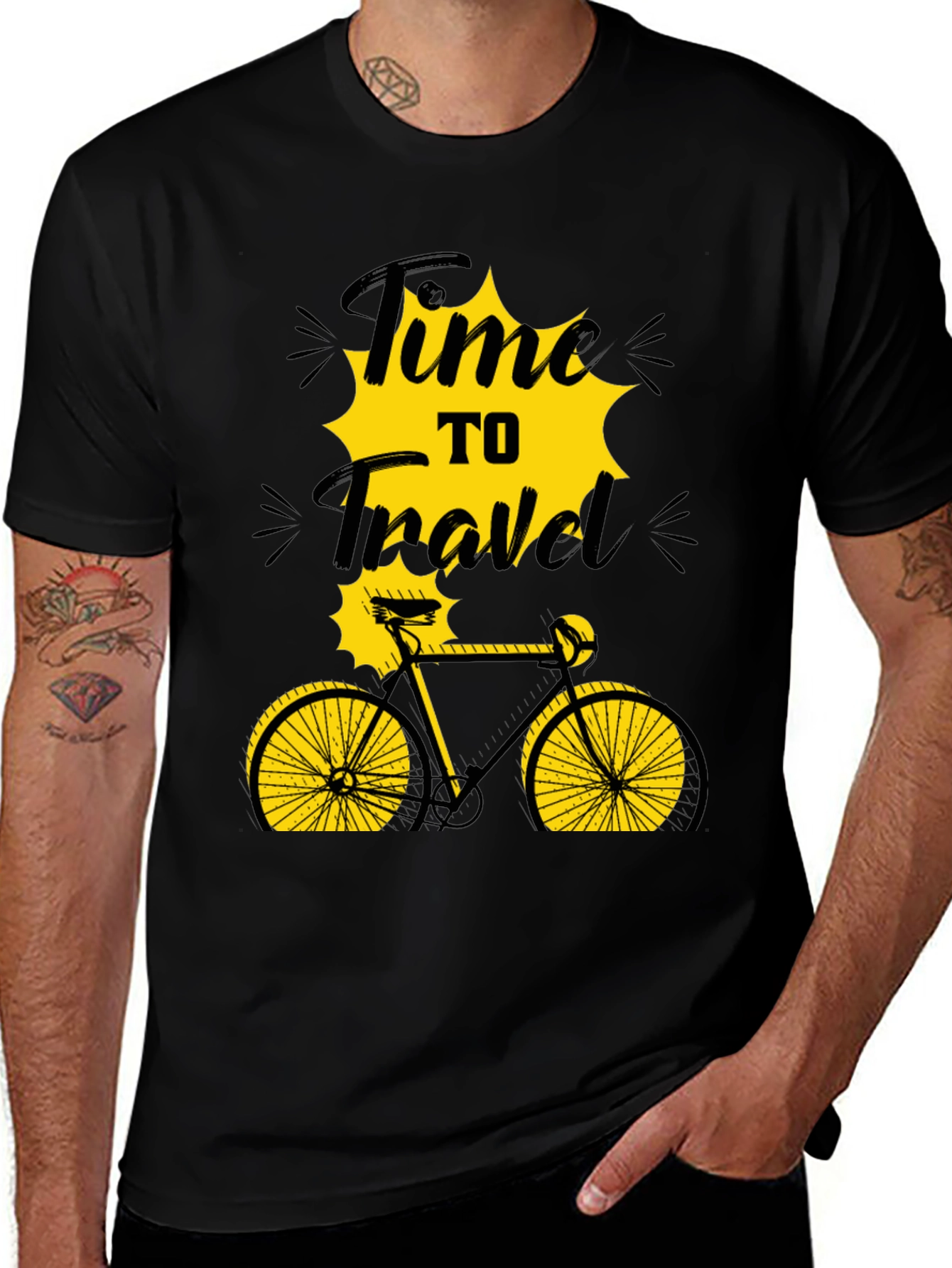 Time to Travel Bicycle Graphic Tee