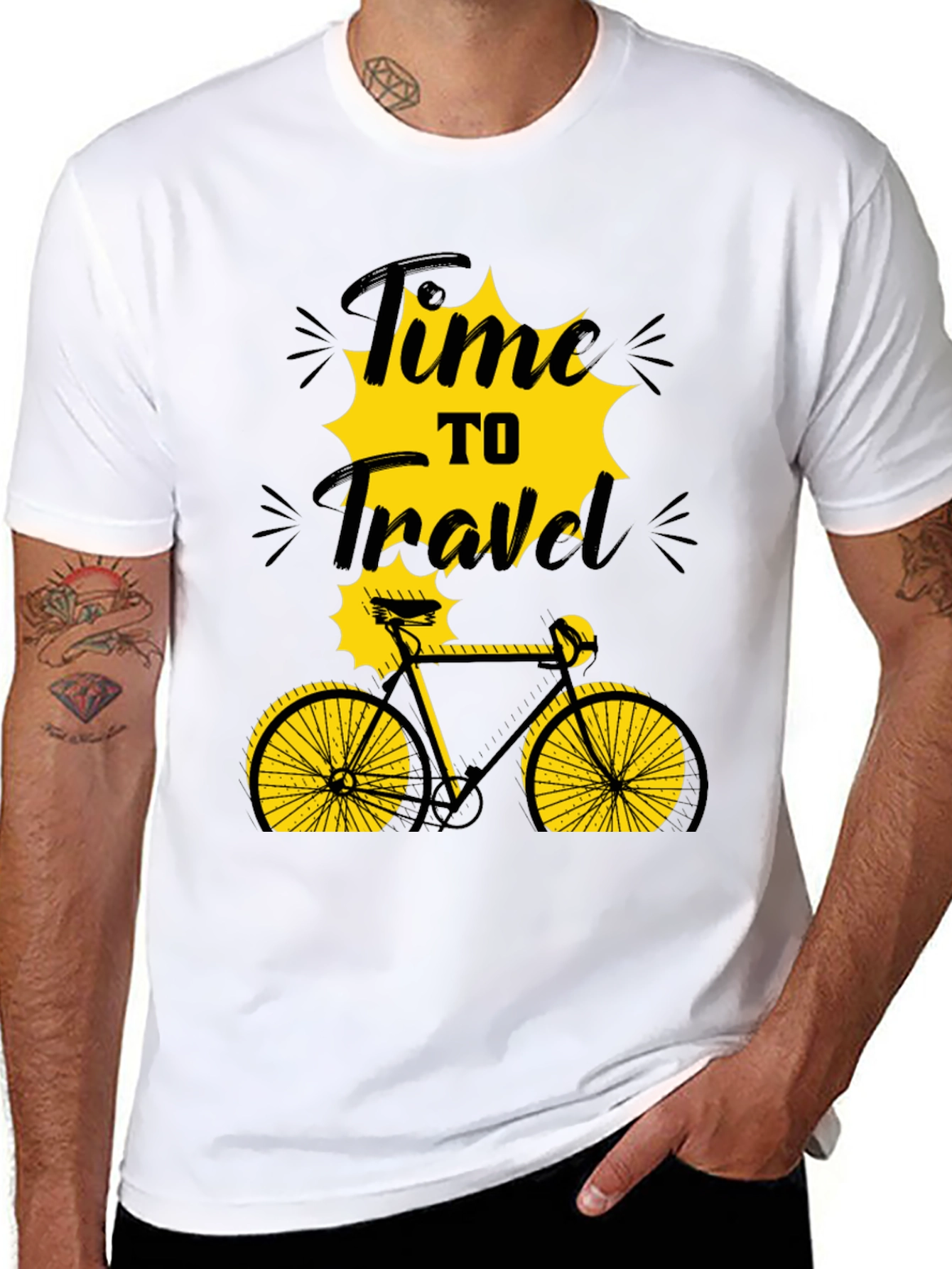 Time to Travel Bicycle Graphic Tee