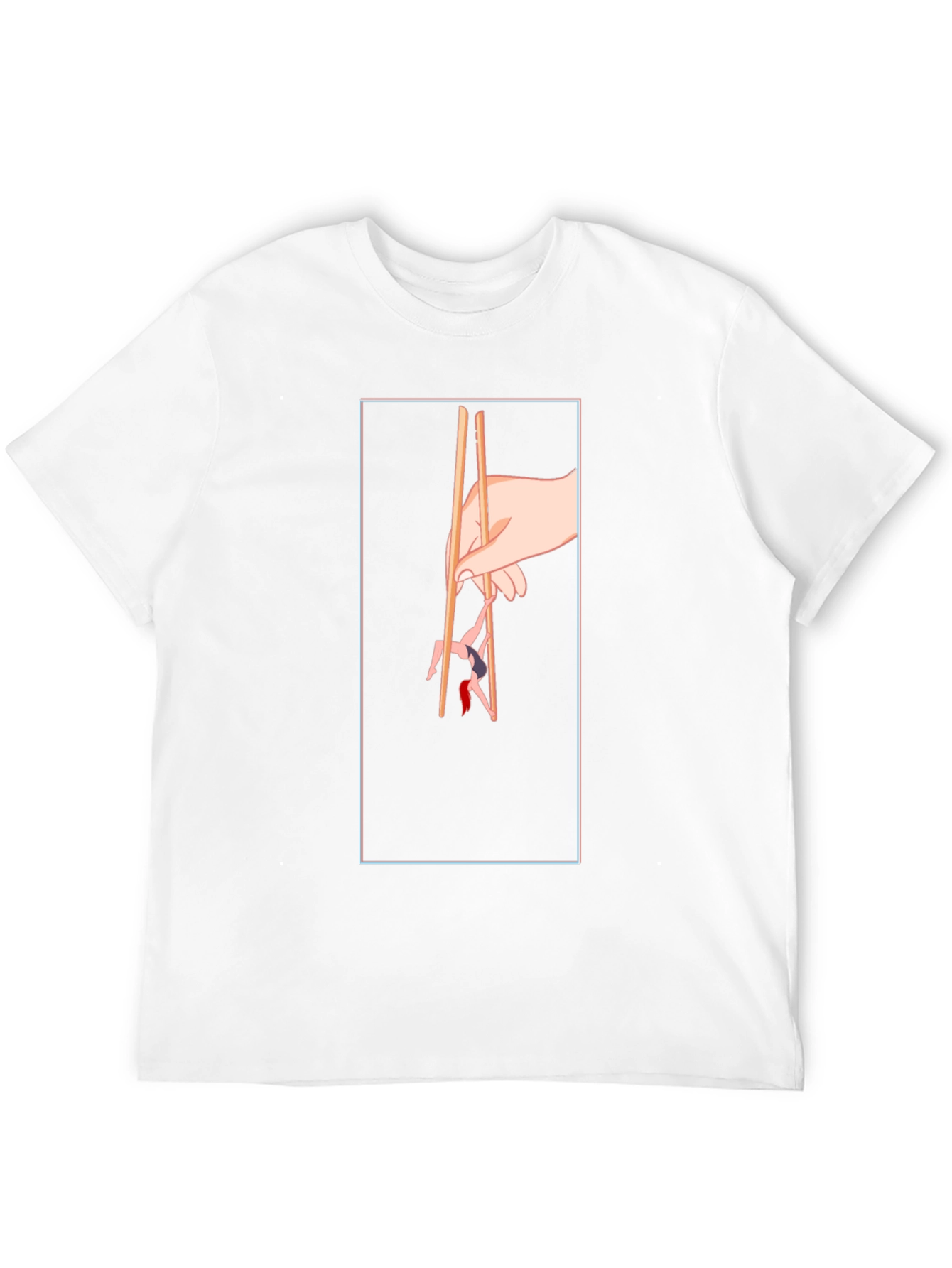 Chopstick Graphic Tee - Unique Hand Design