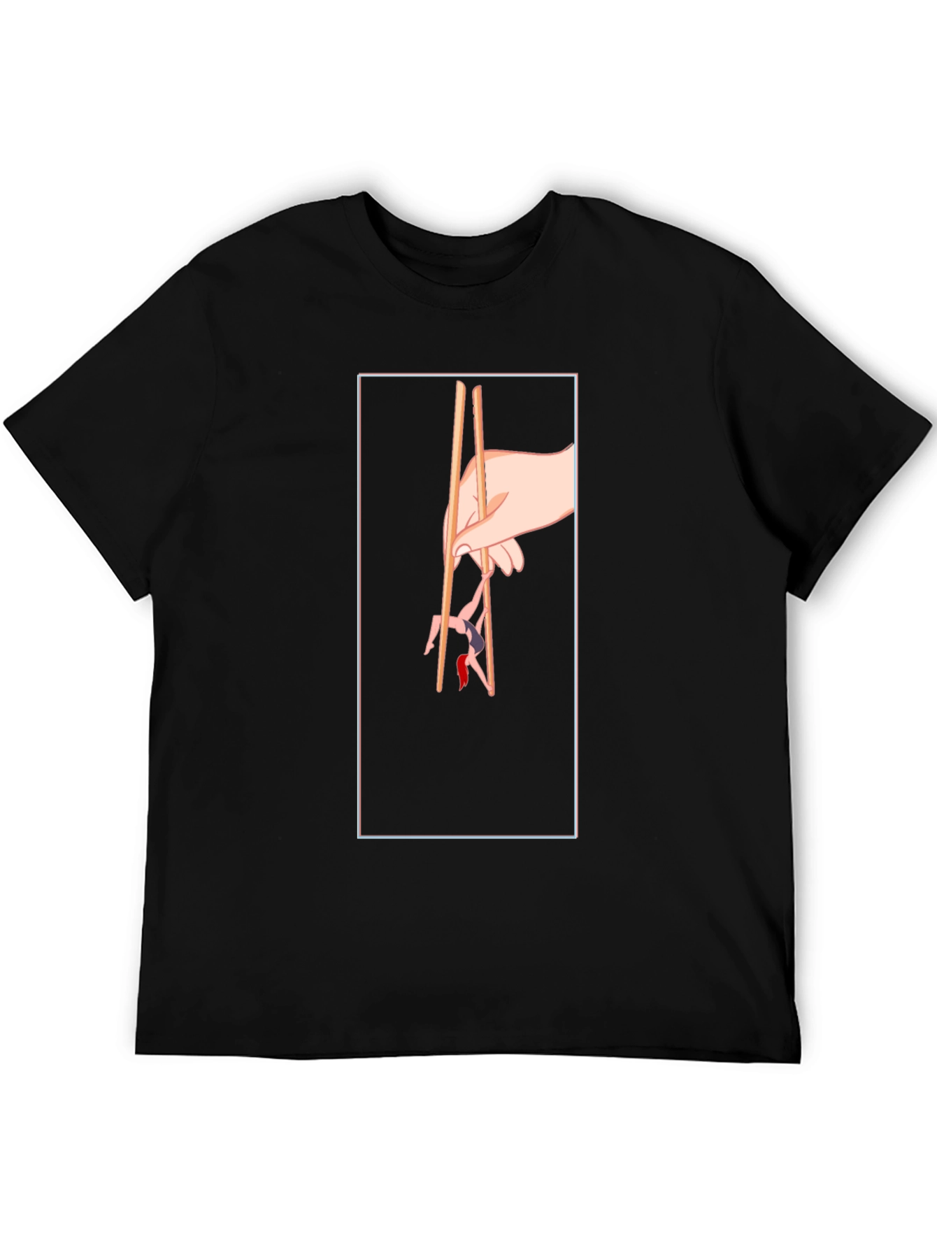 Chopstick Graphic Tee - Unique Hand Design
