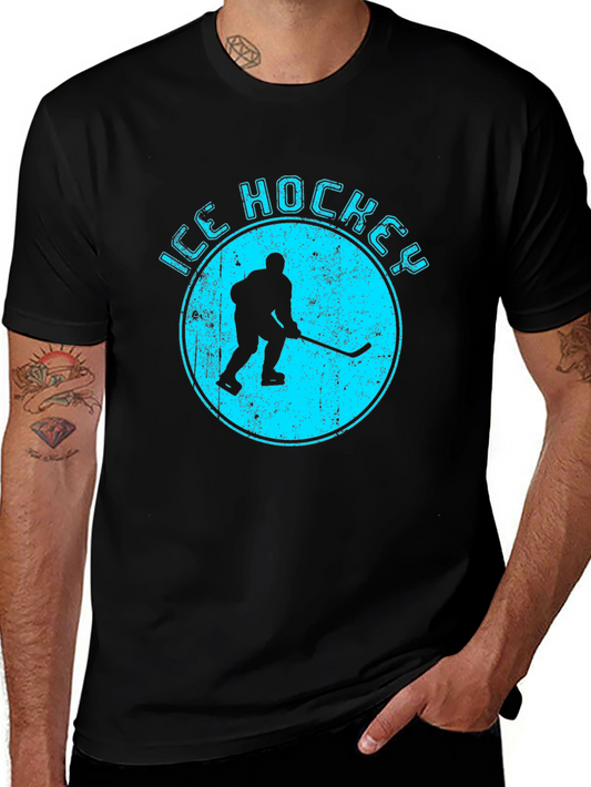 Ice Hockey Graphic Tee - Sporty Style