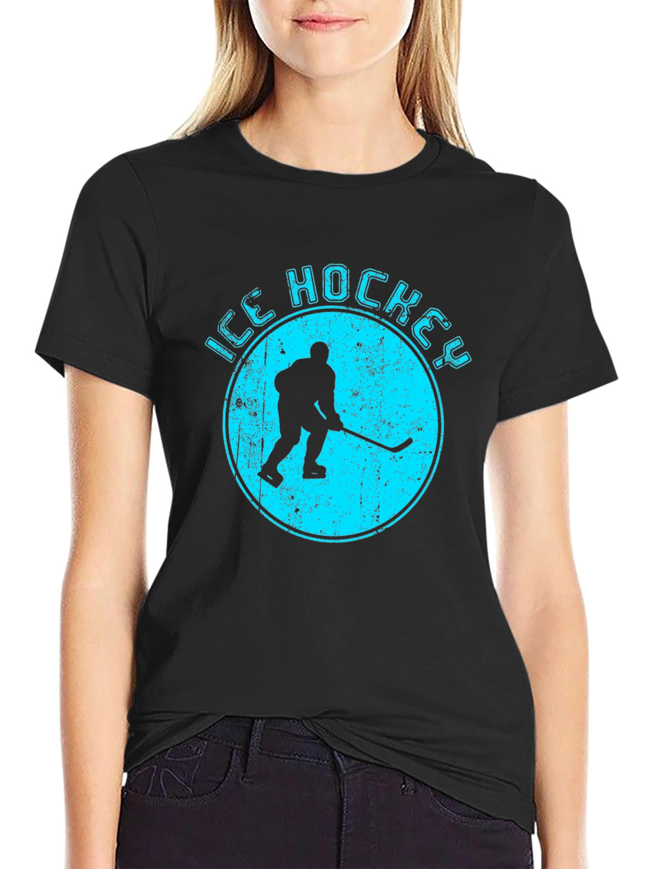 Ice Hockey Graphic Tee - Sporty Style