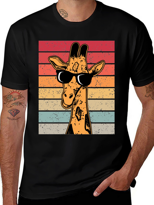 Cool Giraffe Retro T-Shirt