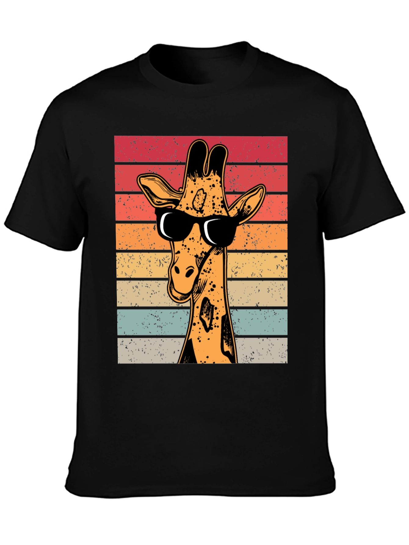 Cool Giraffe Retro T-Shirt