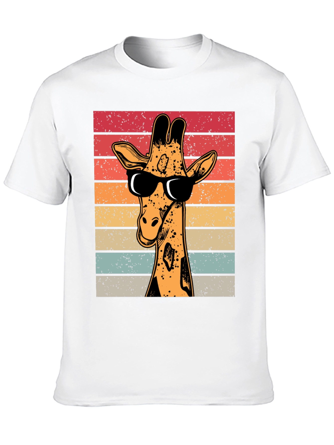 Cool Giraffe Retro T-Shirt