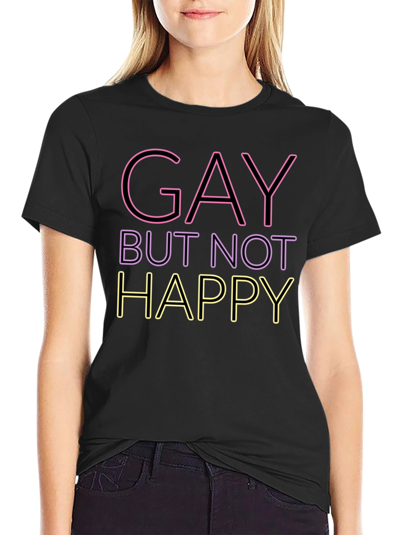 Gay But Not Happy Graphic Tee - Unisex