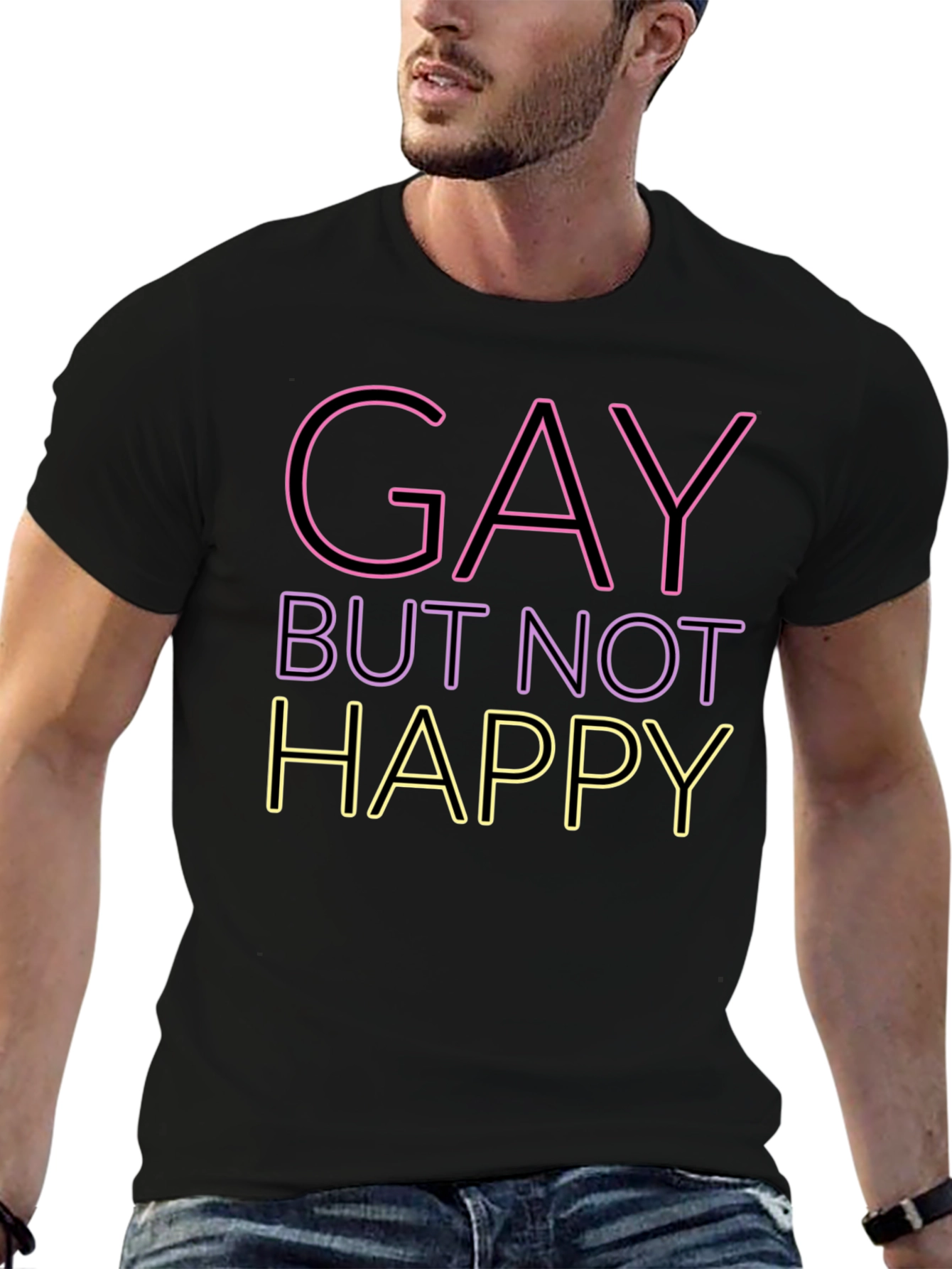 Gay But Not Happy Graphic Tee - Unisex