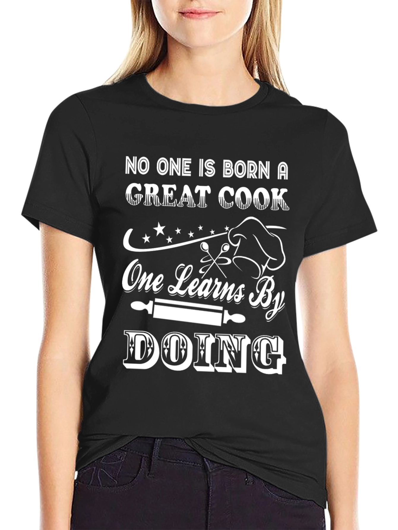 Great Cook T-Shirt - Learn by Doing Graphic Tee