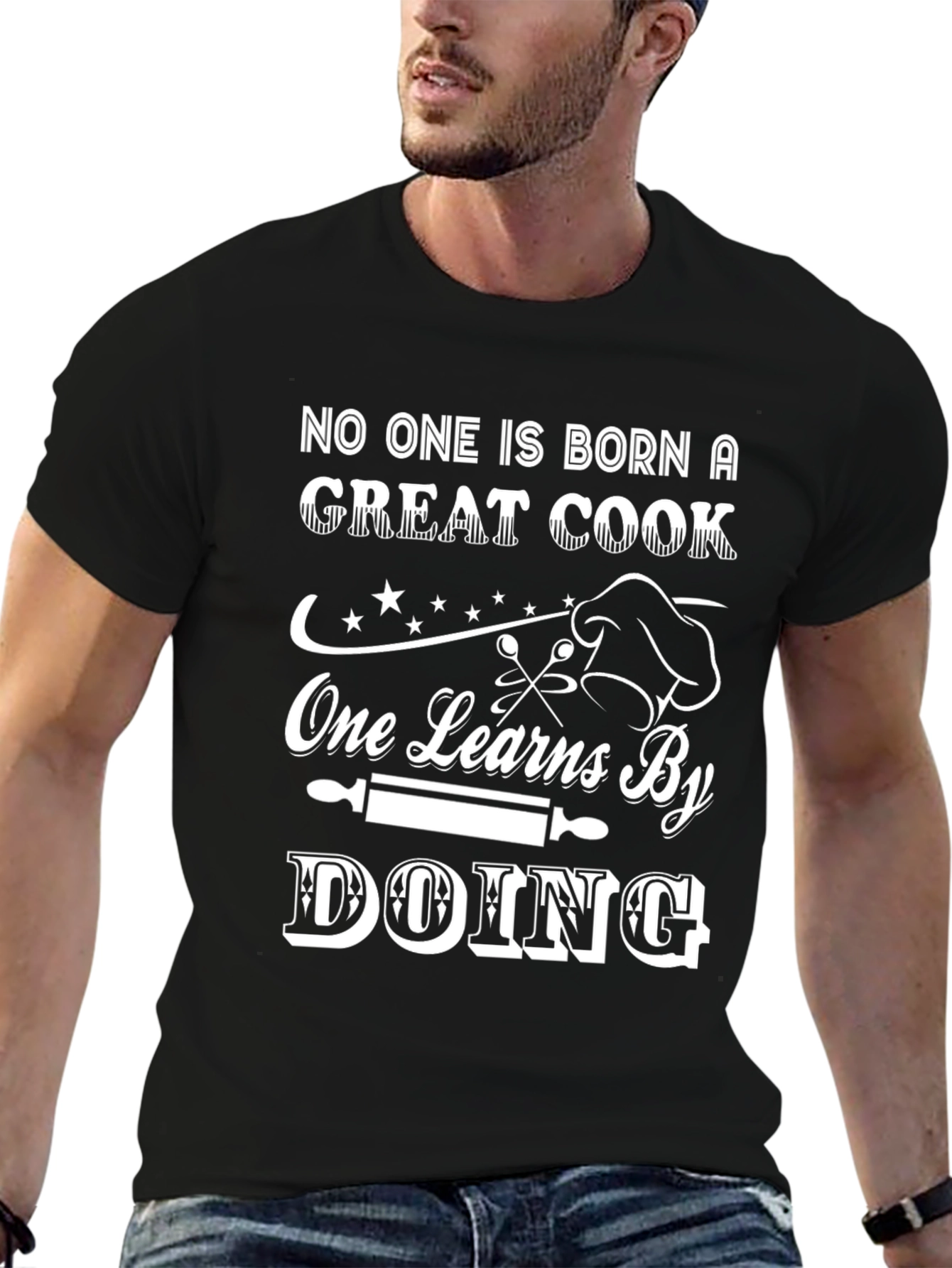 Great Cook T-Shirt - Learn by Doing Graphic Tee