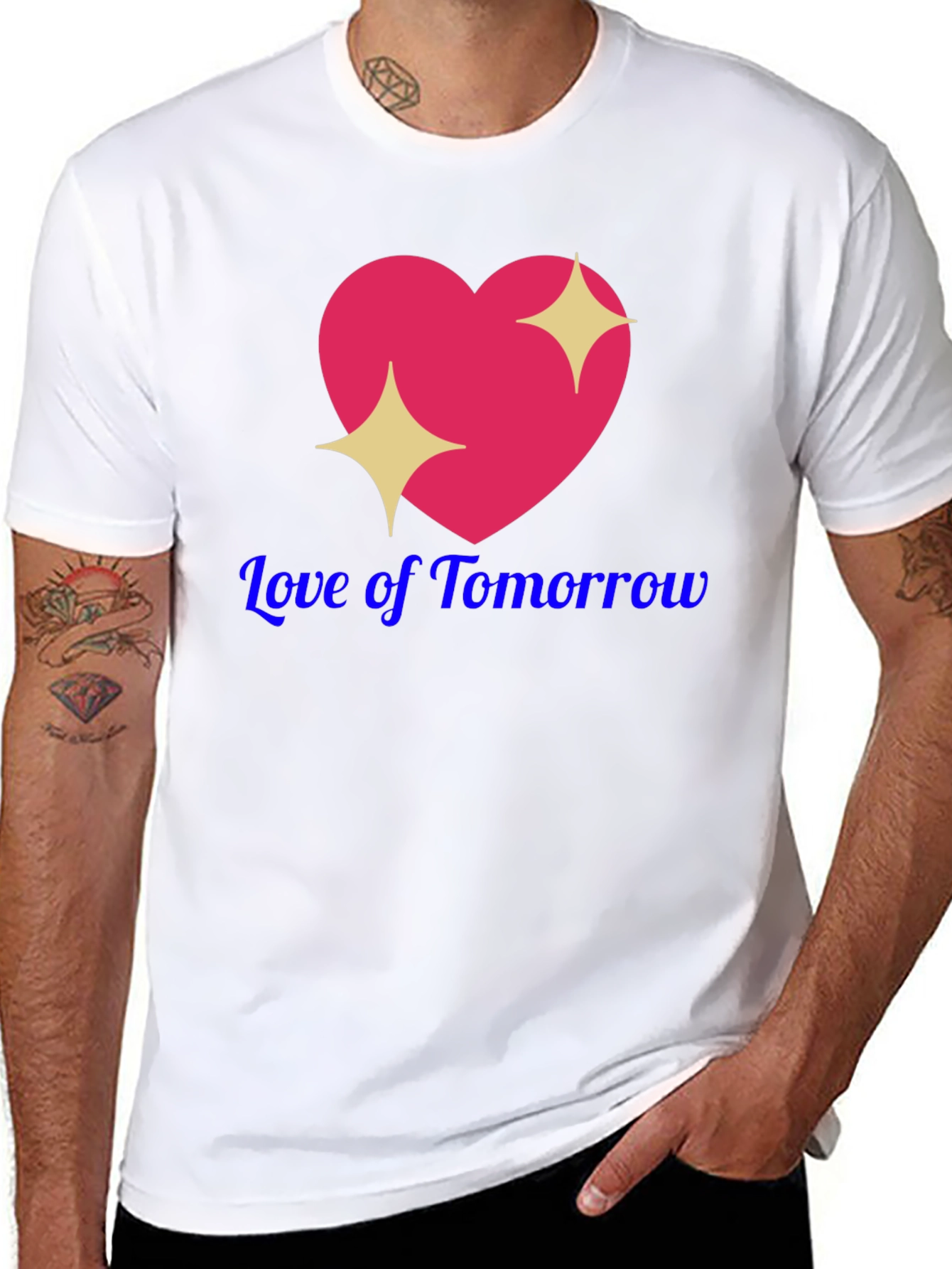 Love of Tomorrow Graphic T-Shirt - Black