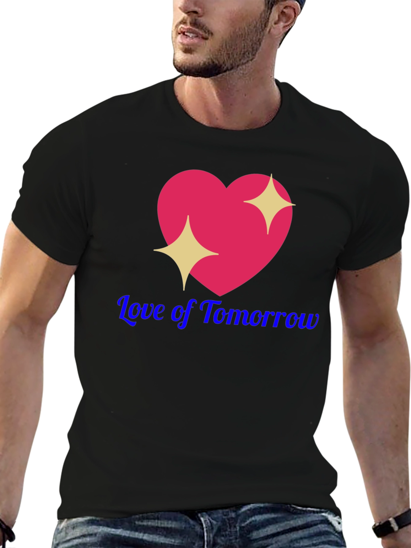 Love of Tomorrow Graphic T-Shirt - Black