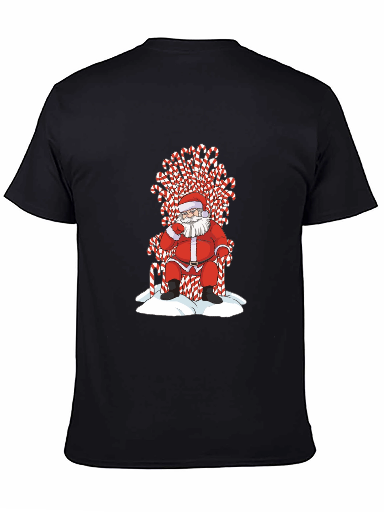 Santa Candy Cane Throne T-Shirt
