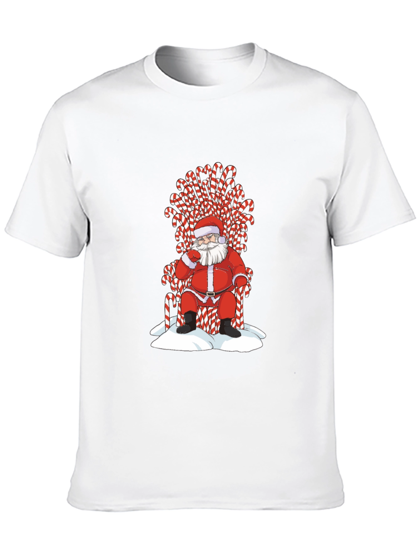 Santa Candy Cane Throne T-Shirt