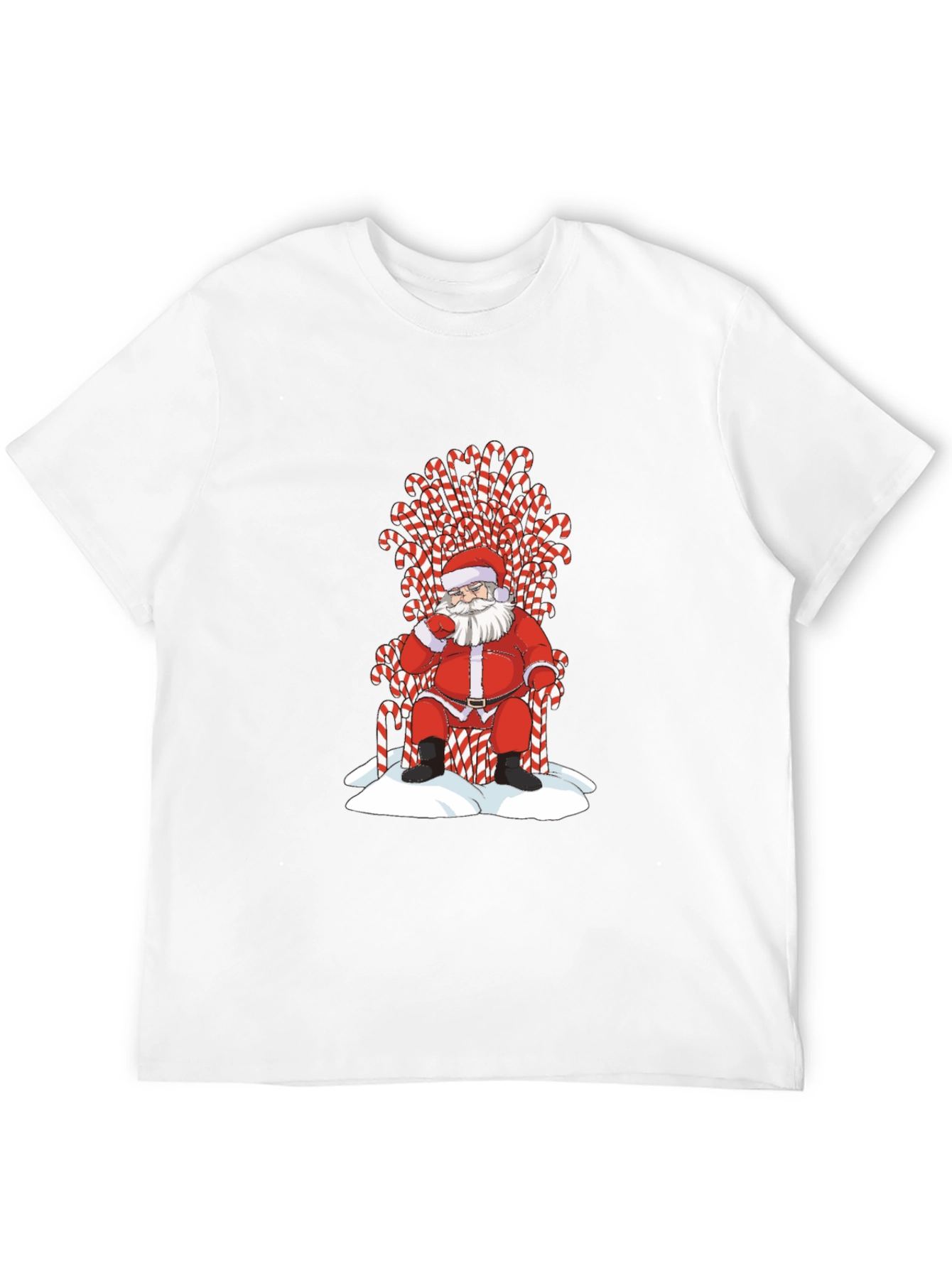 Santa Candy Cane Throne T-Shirt