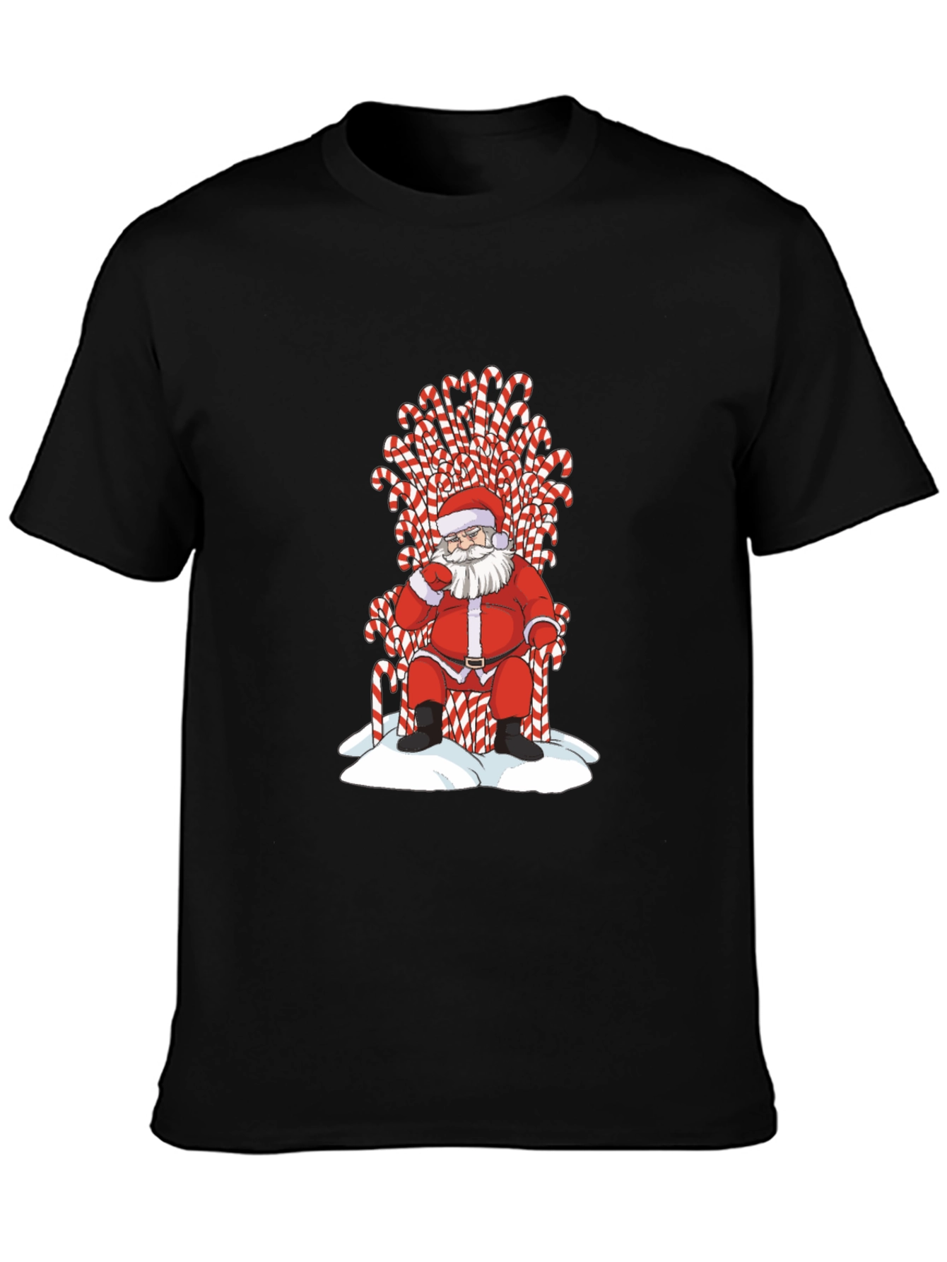 Santa Candy Cane Throne T-Shirt