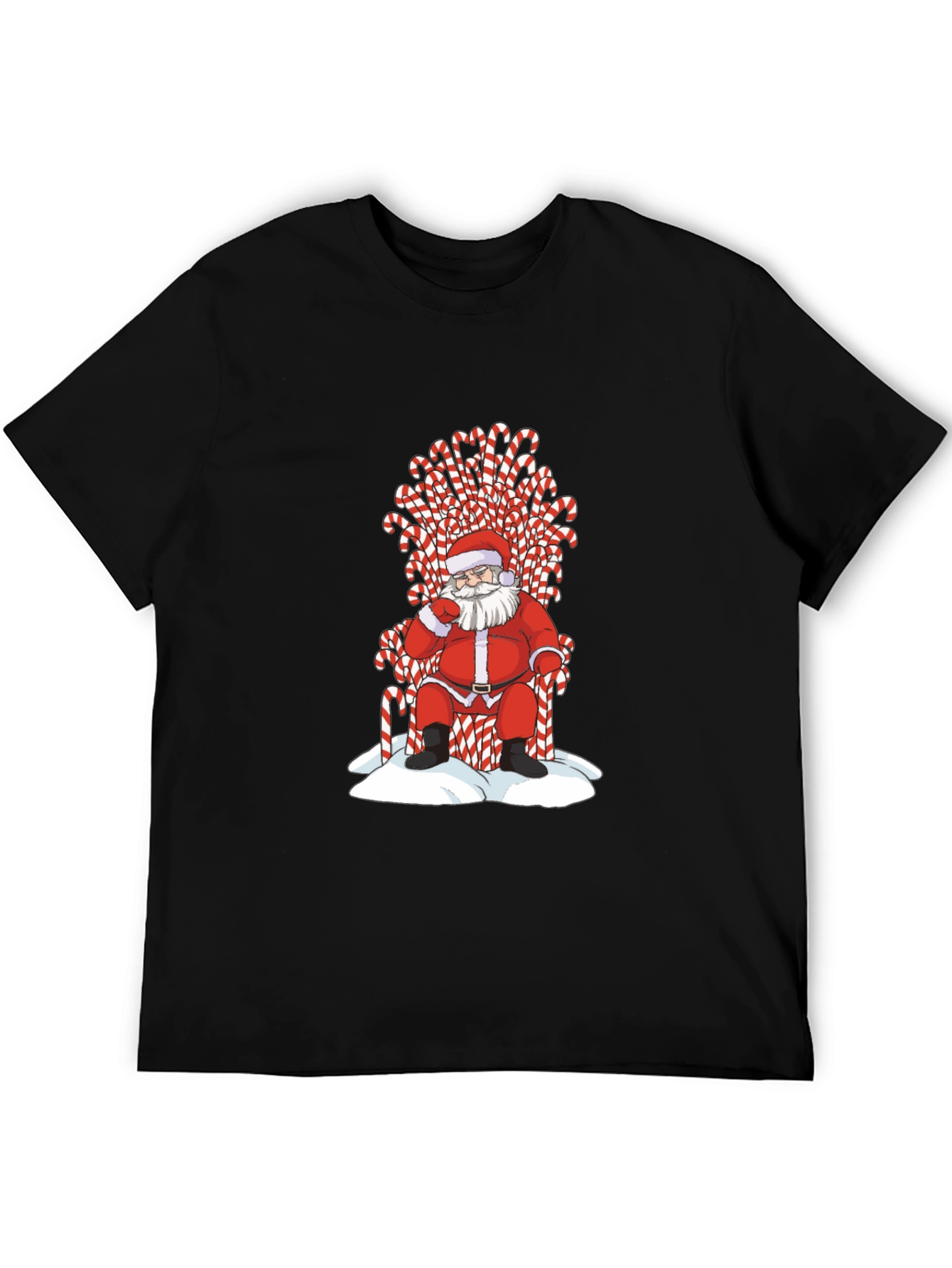 Santa Candy Cane Throne T-Shirt