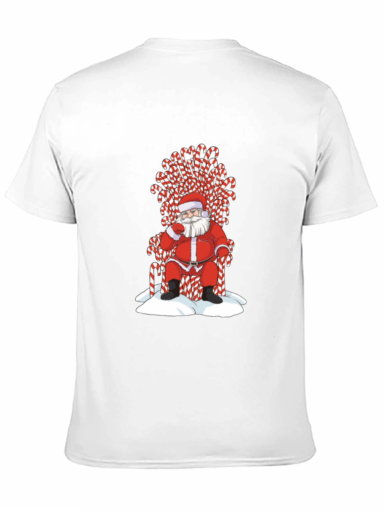 Santa Candy Cane Throne T-Shirt