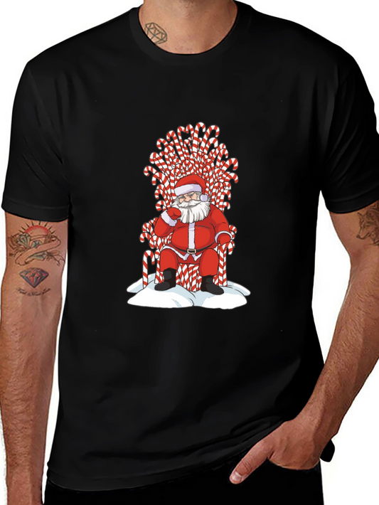 Santa Candy Cane Throne T-Shirt