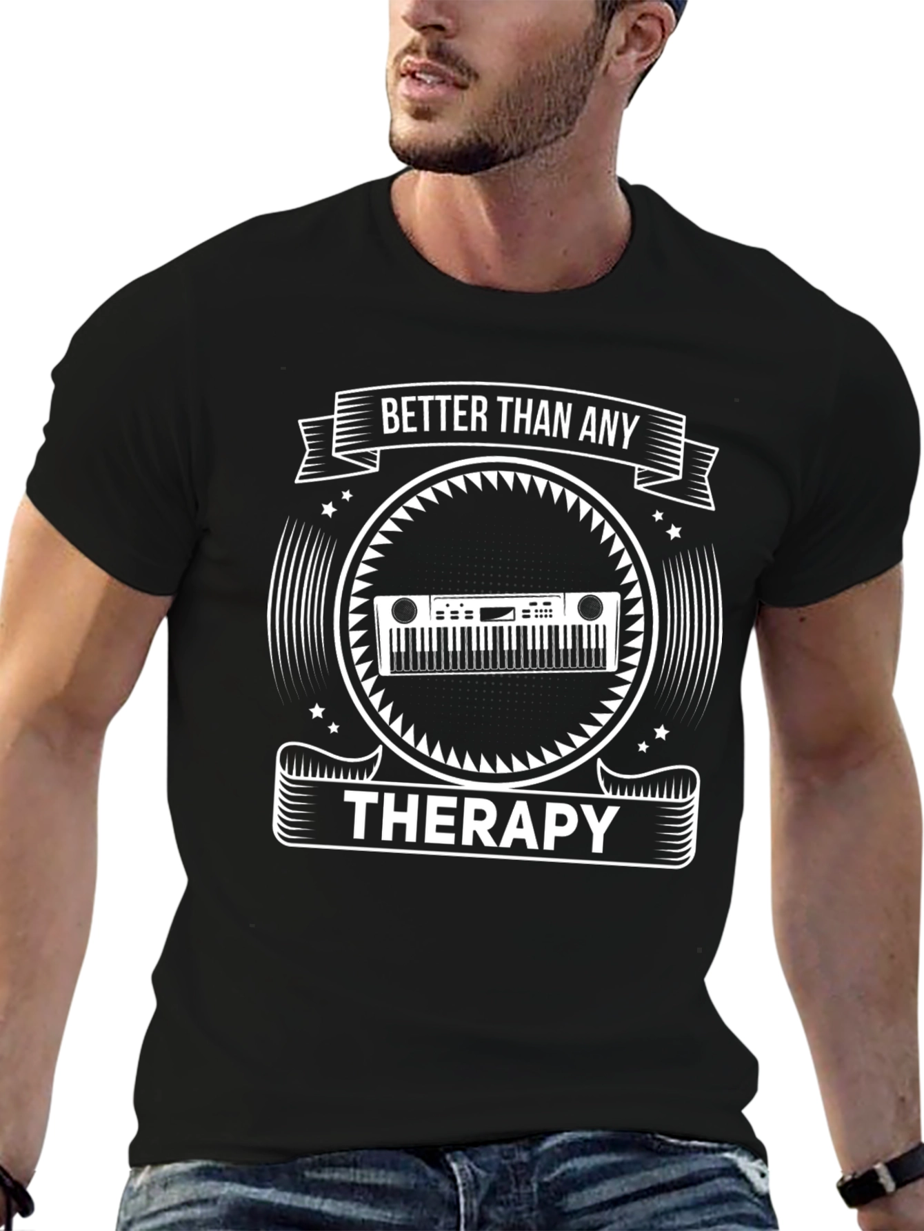 Better Than Any Therapy T-Shirt - Music Lover Gift