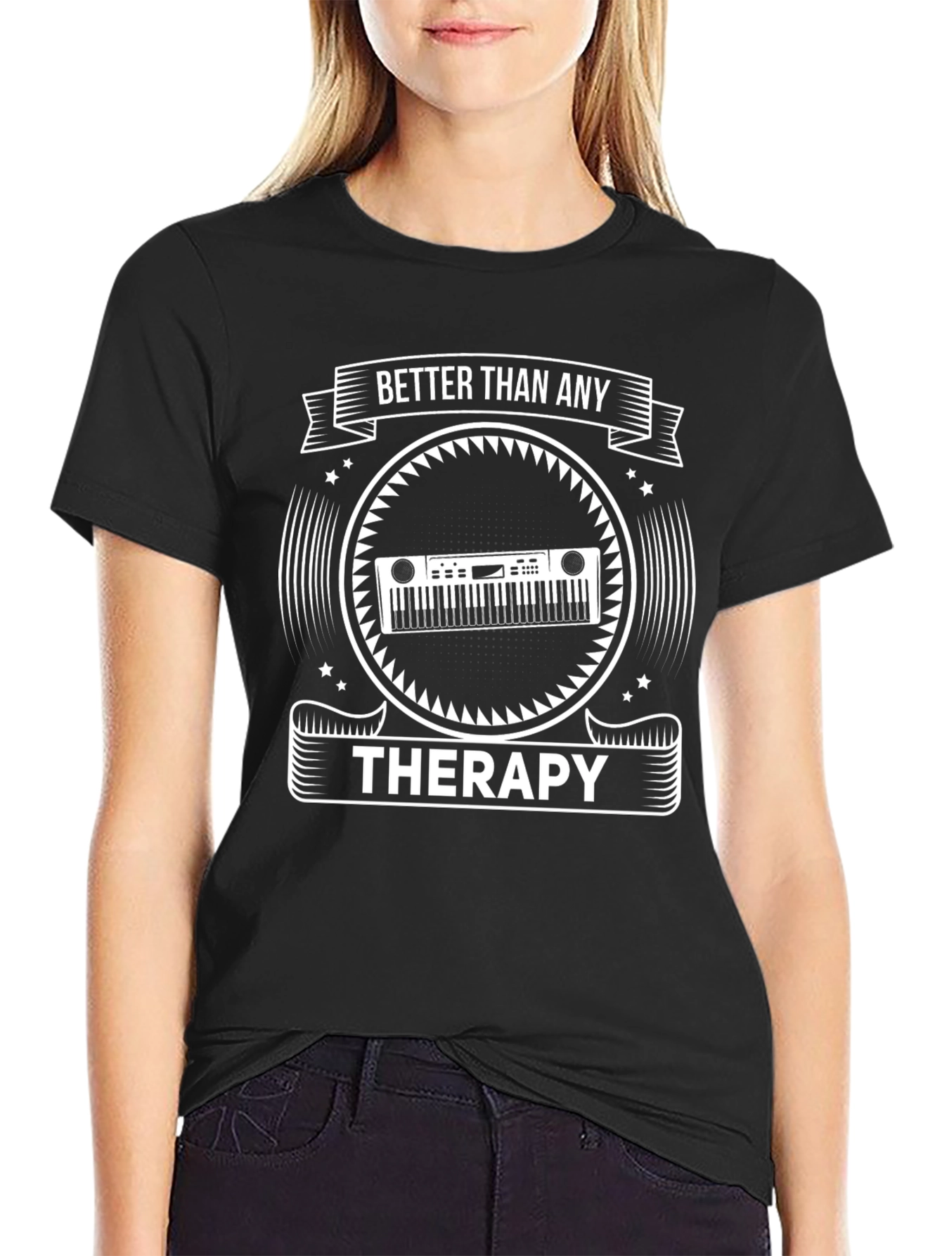 Better Than Any Therapy T-Shirt - Music Lover Gift