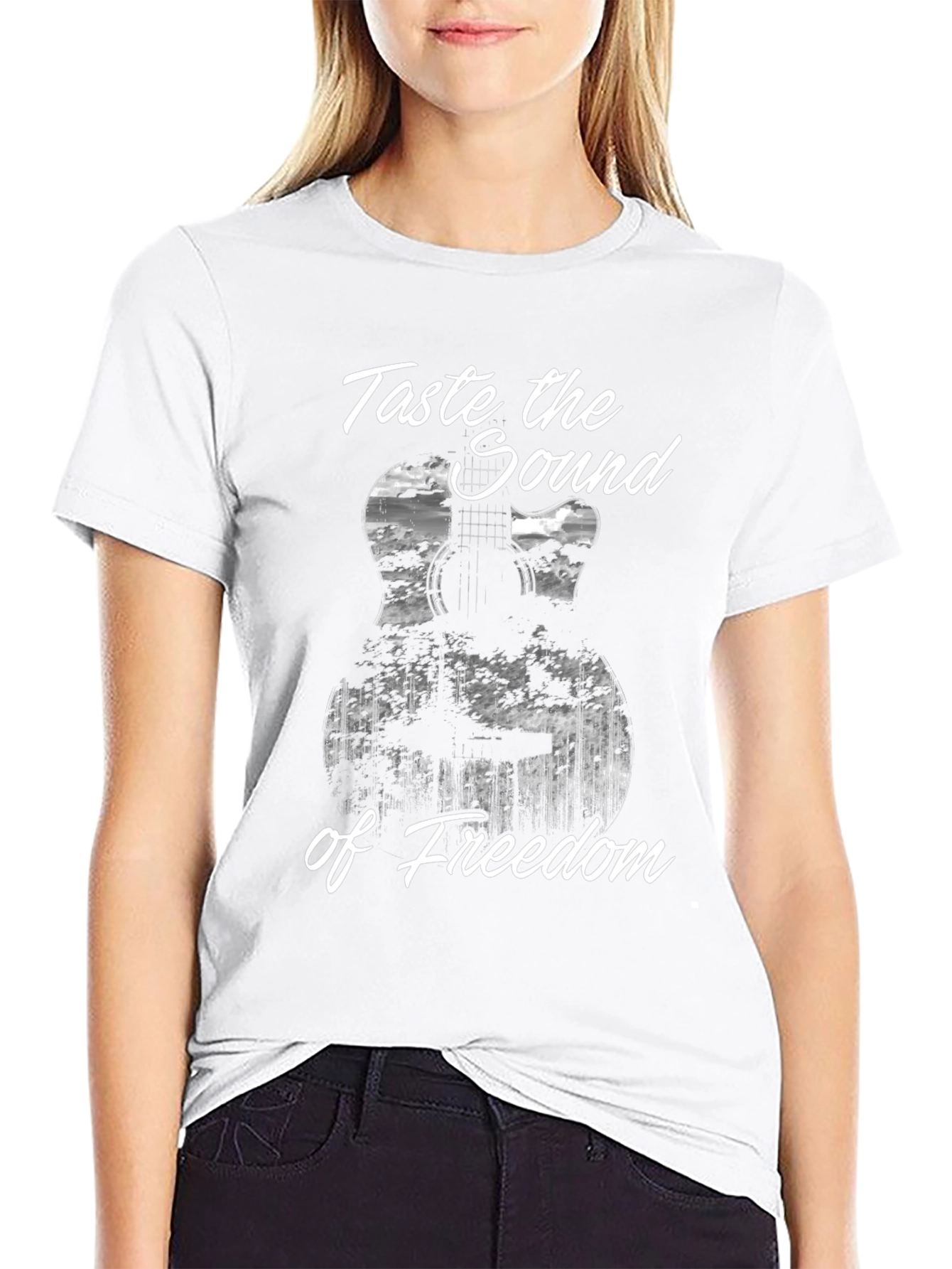 Taste the Sound of Freedom Guitar T-Shirt