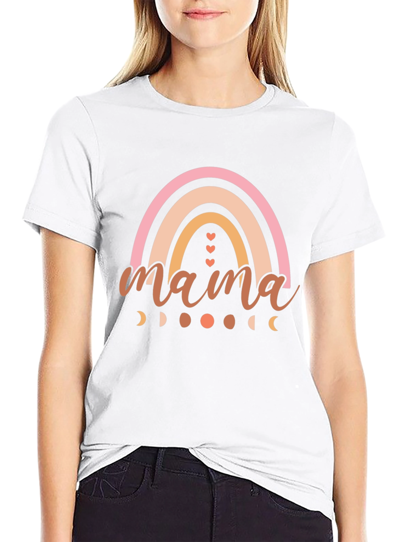 Mama Rainbow Graphic Tee - Stylish Comfort