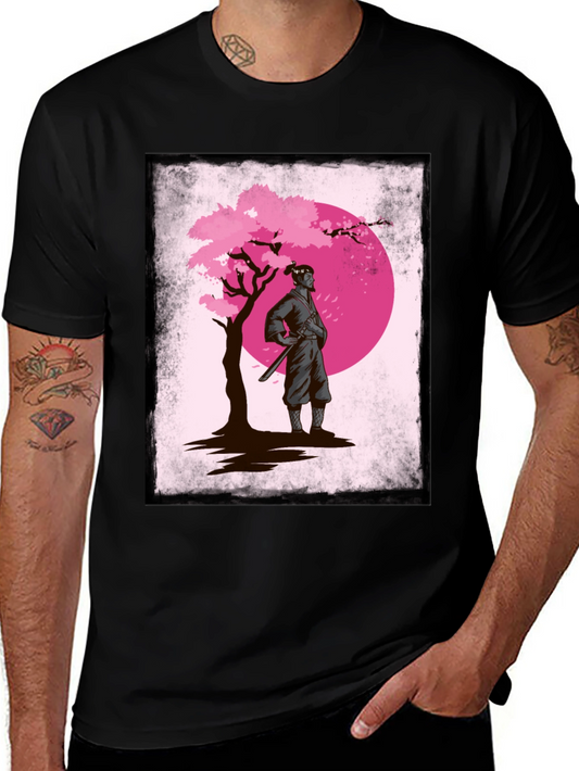 Samurai Cherry Blossom T-Shirt
