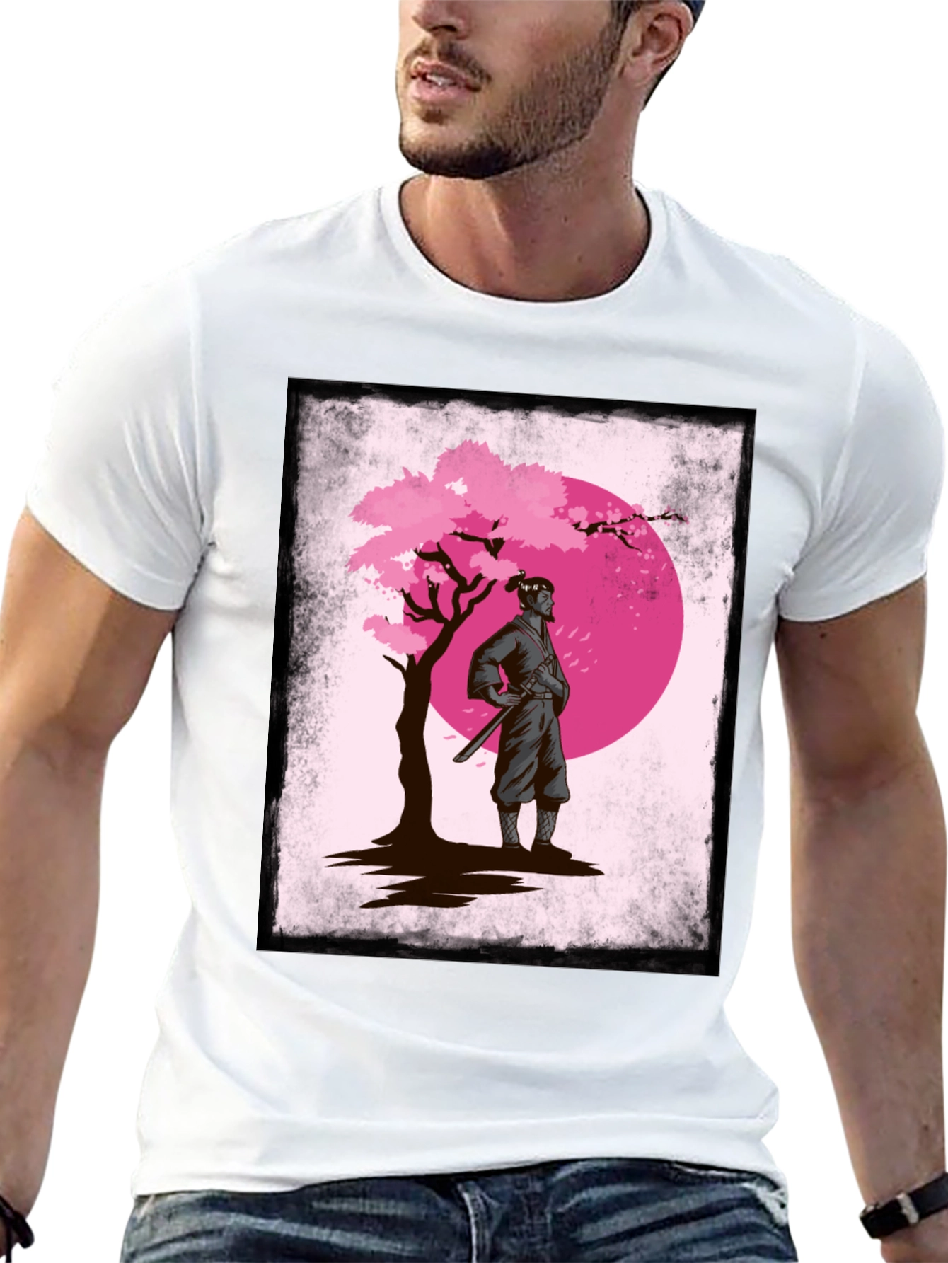 Samurai Cherry Blossom T-Shirt