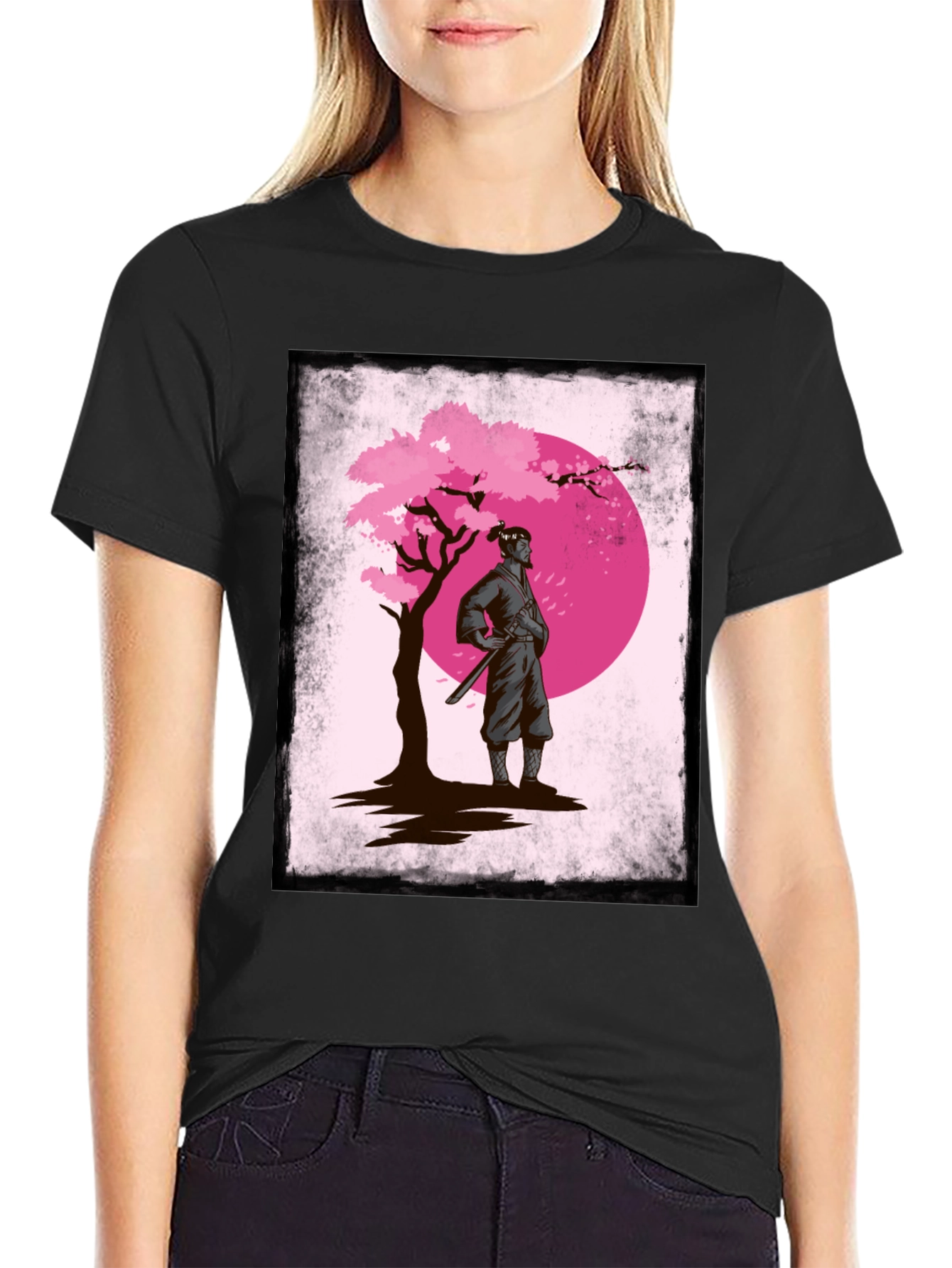 Samurai Cherry Blossom T-Shirt